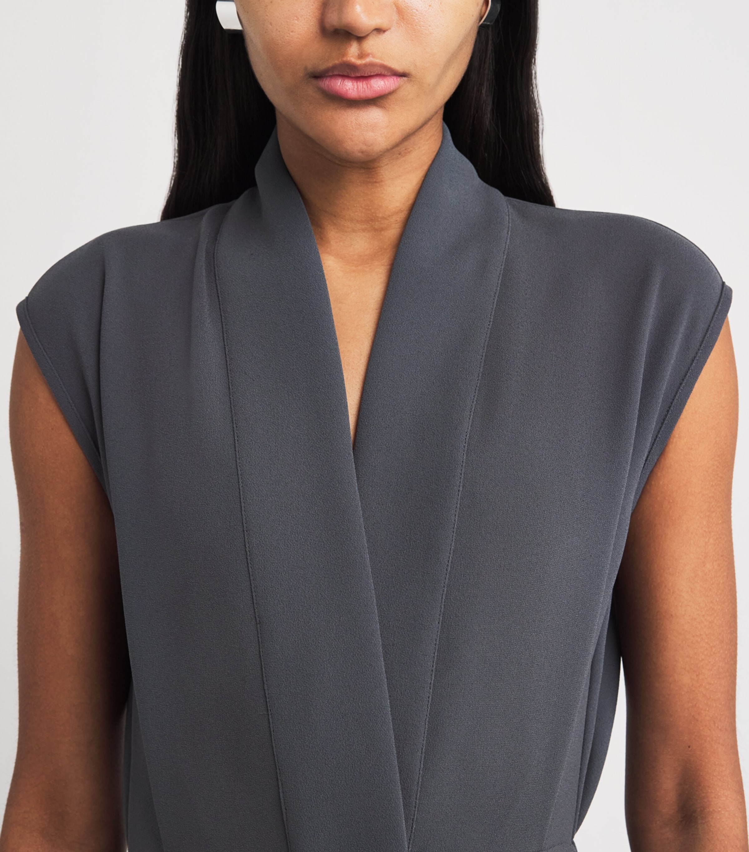 Georgette Silla Midi Dress SLATE GREY Image 4