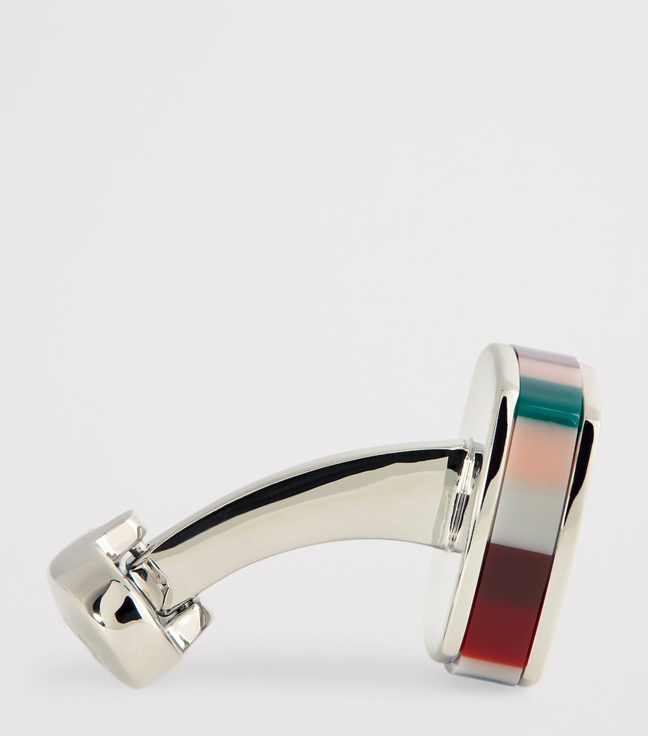 Resin Stripe Cufflinks MULTICOLOUR Image 4