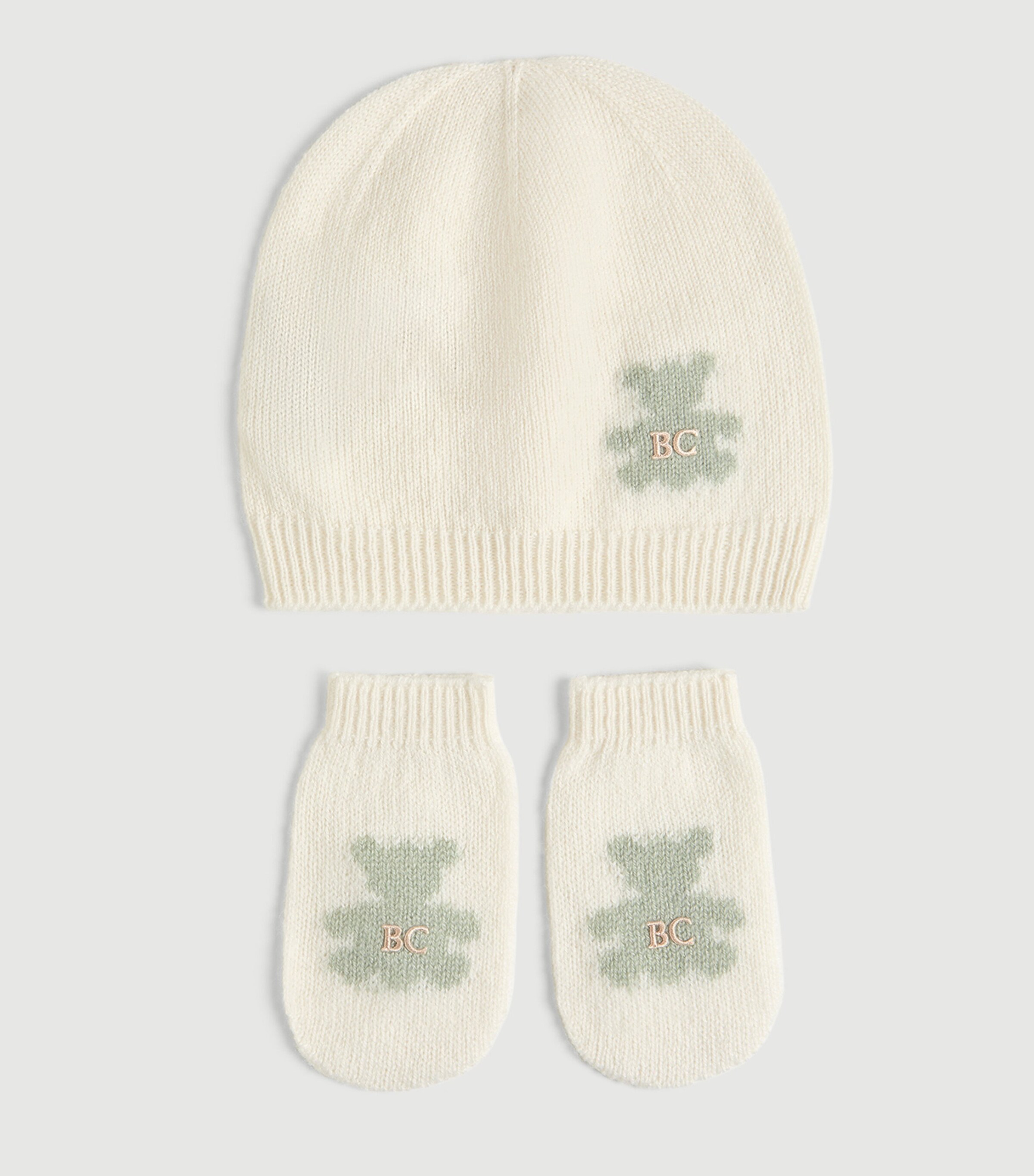 Brunello Cucinelli Kids Cashmere Beanie, Mittens and Socks Set Image 4