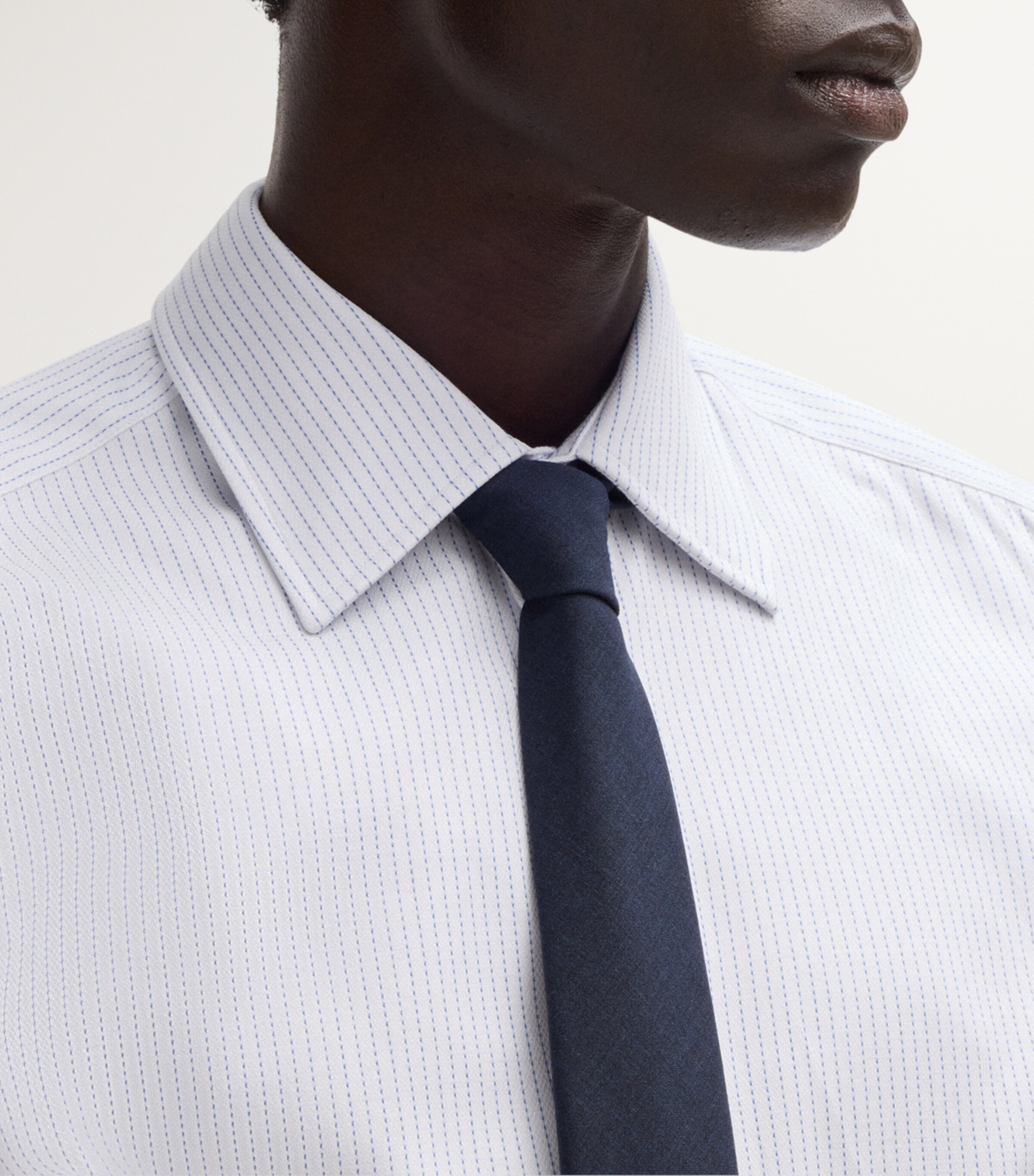 Cotton Striped Slim Shirt 450 Image 6