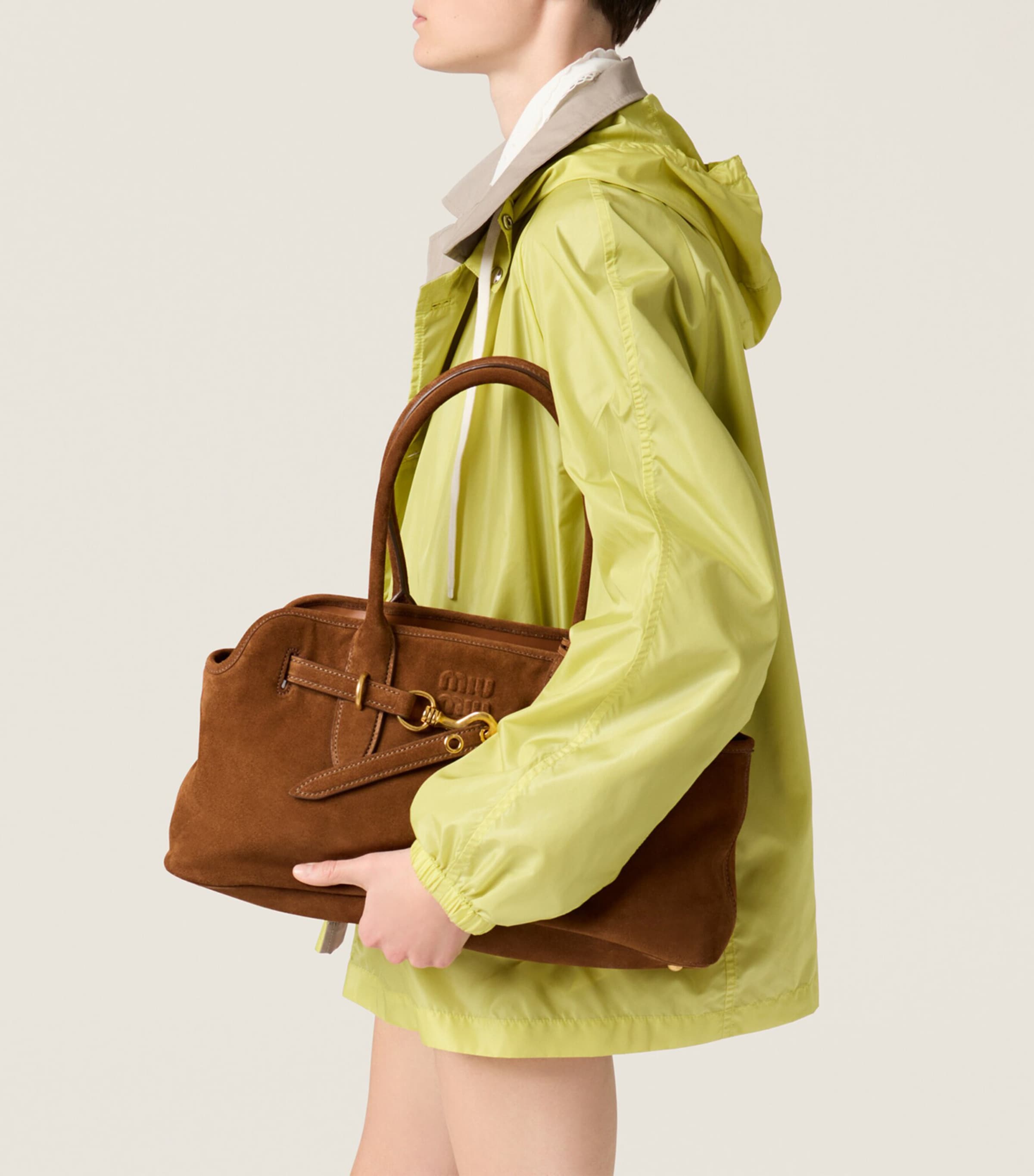 Suede Aventure Top-Handle Bag F0316 Image 2