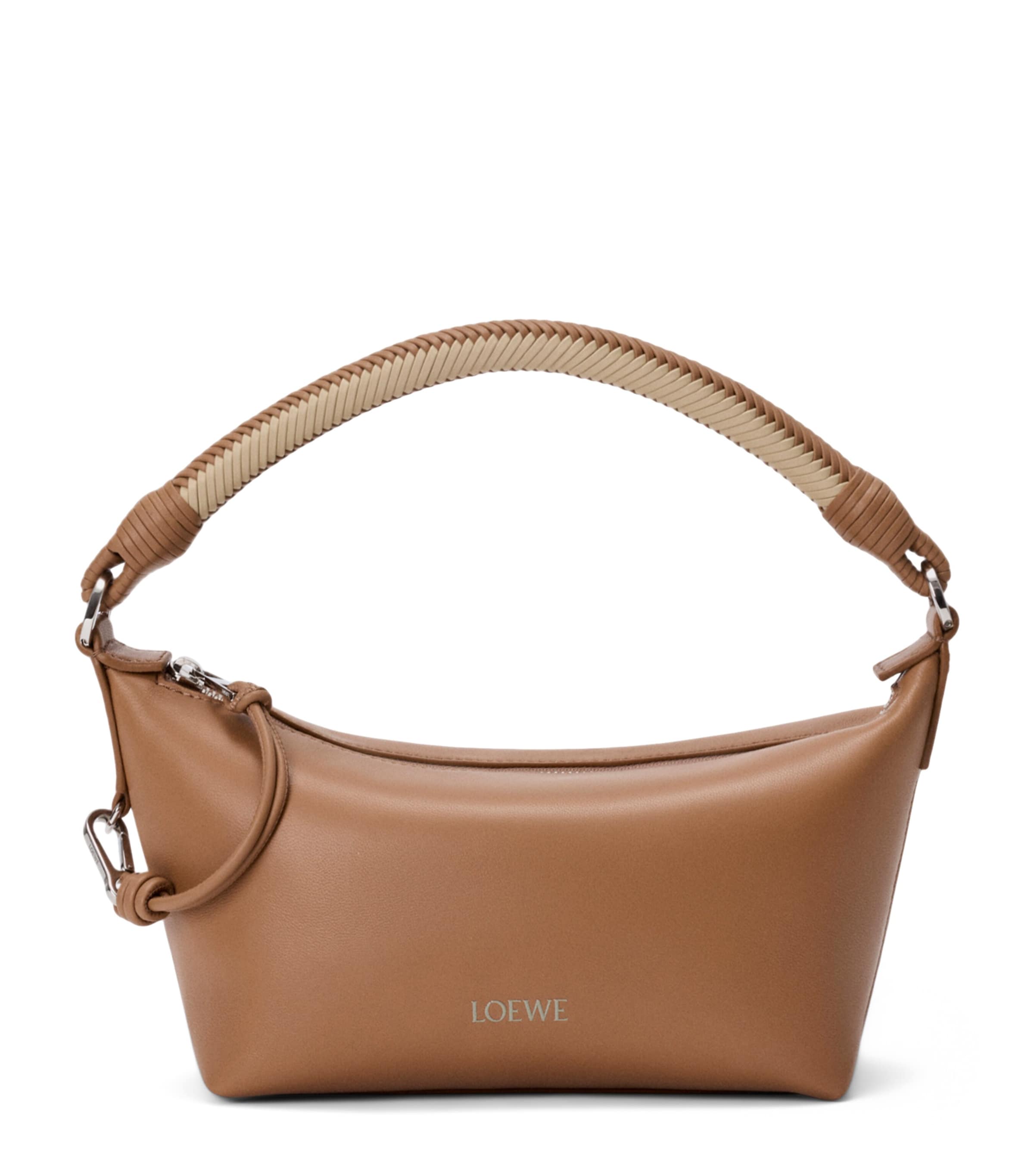 LOEWE Nappa Leather Cala Top-Handle Bag Mocha/beige Image 1