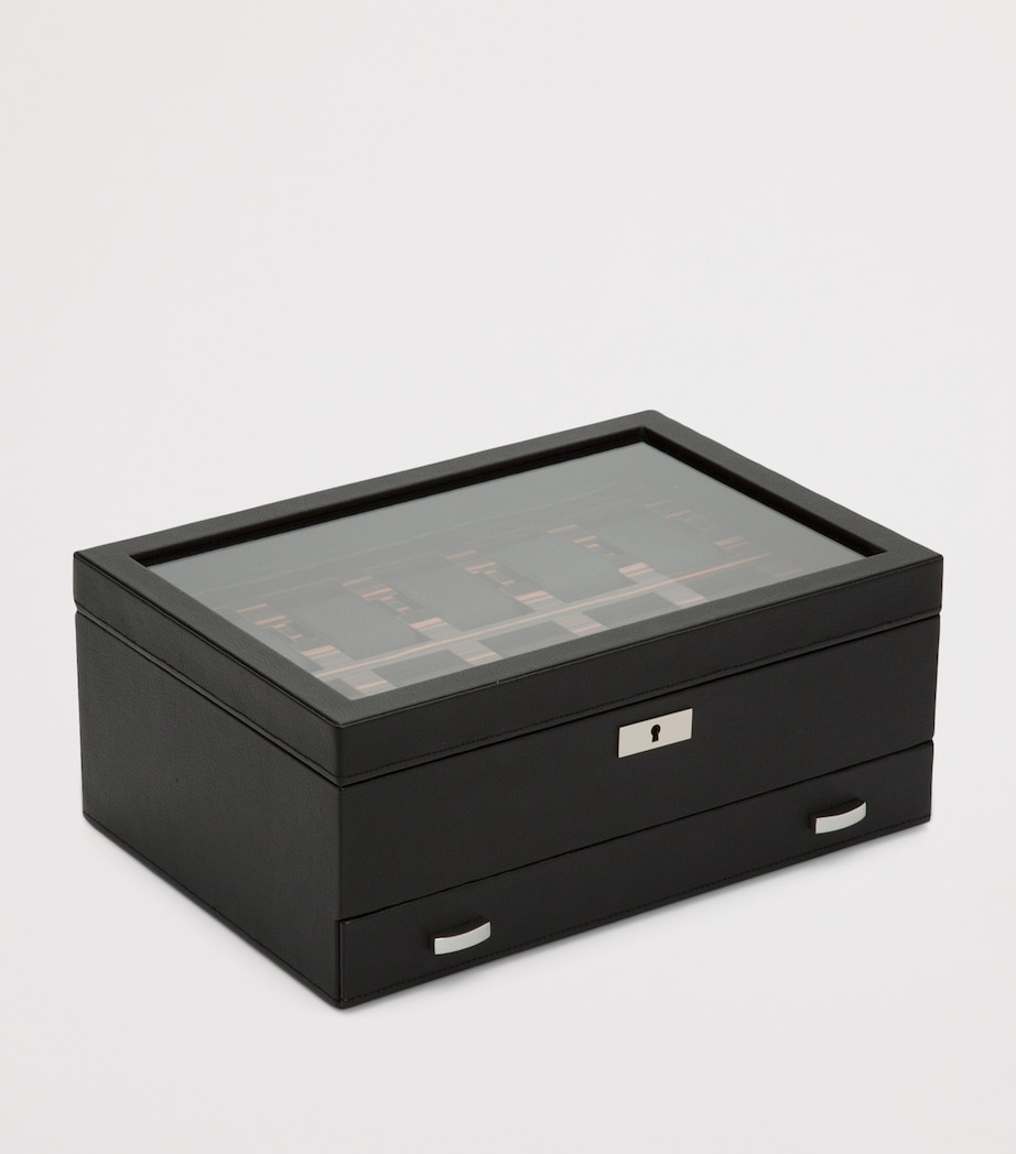 Vegan Leather Roadster Watch Box BLACK Image 2