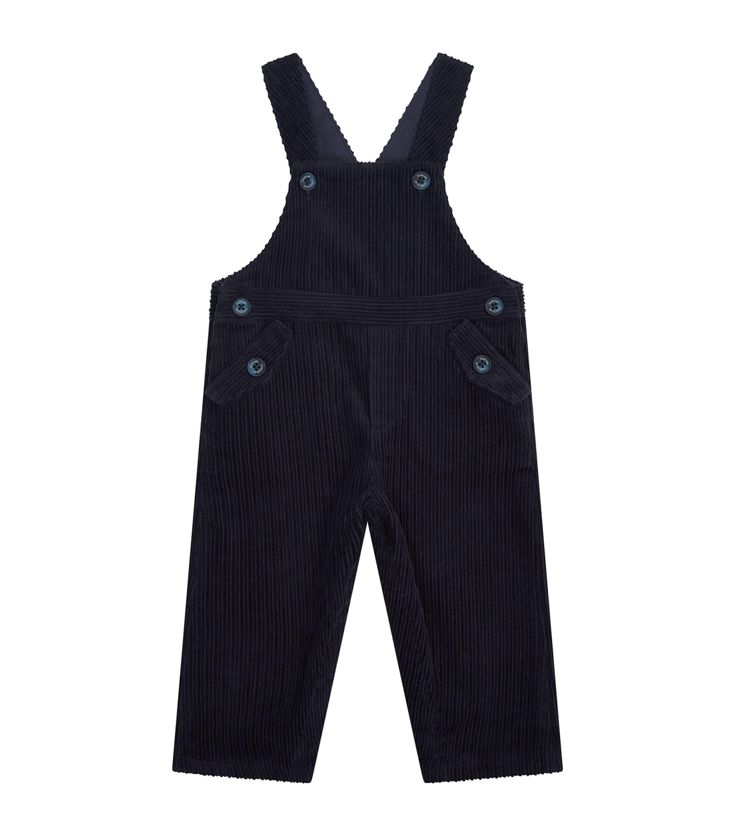 Tartine Et Chocolat Corduroy Dungarees In Black