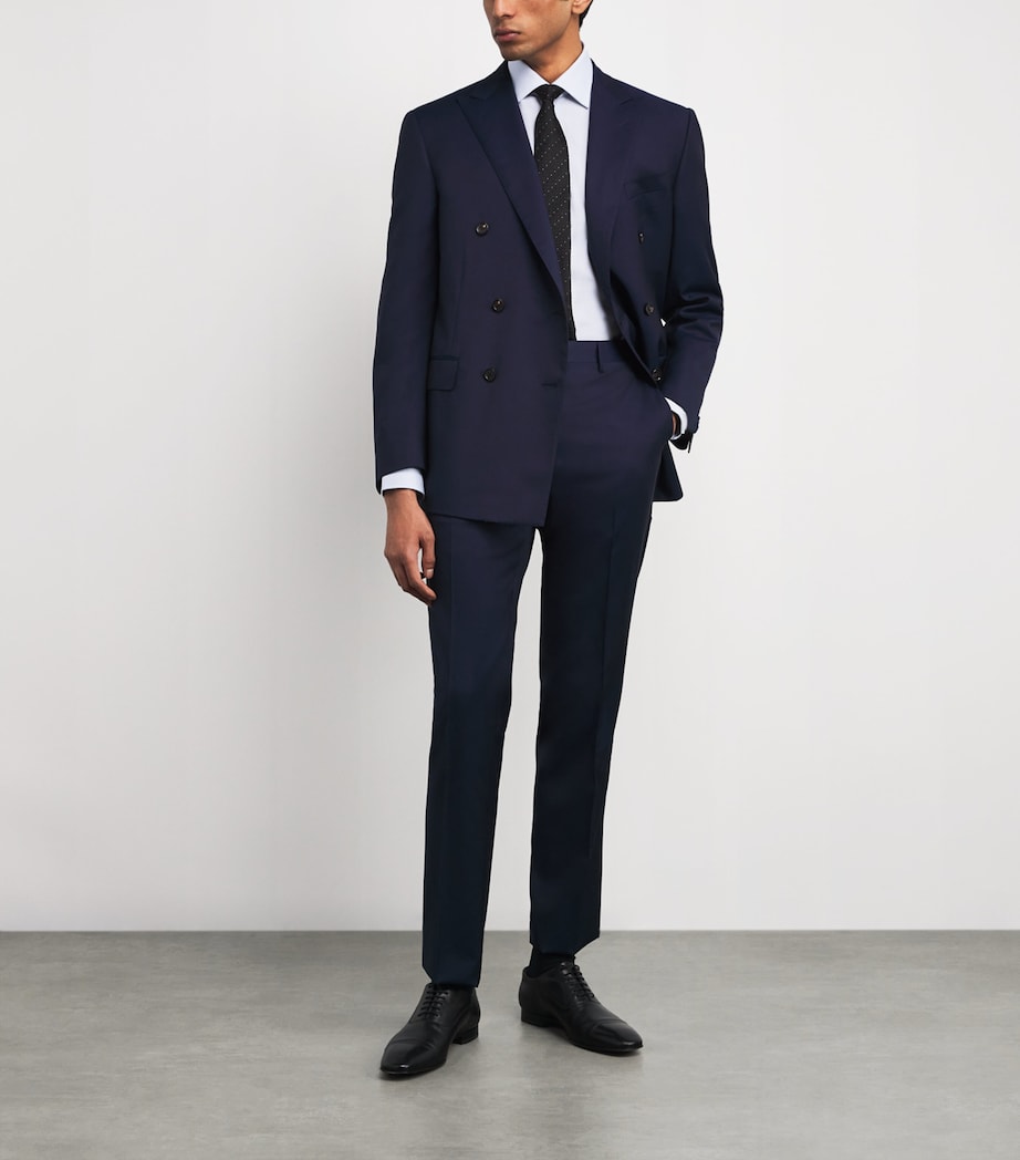 Cotton Micro-Check Shirt 05 LIGHT BLUE Image 2