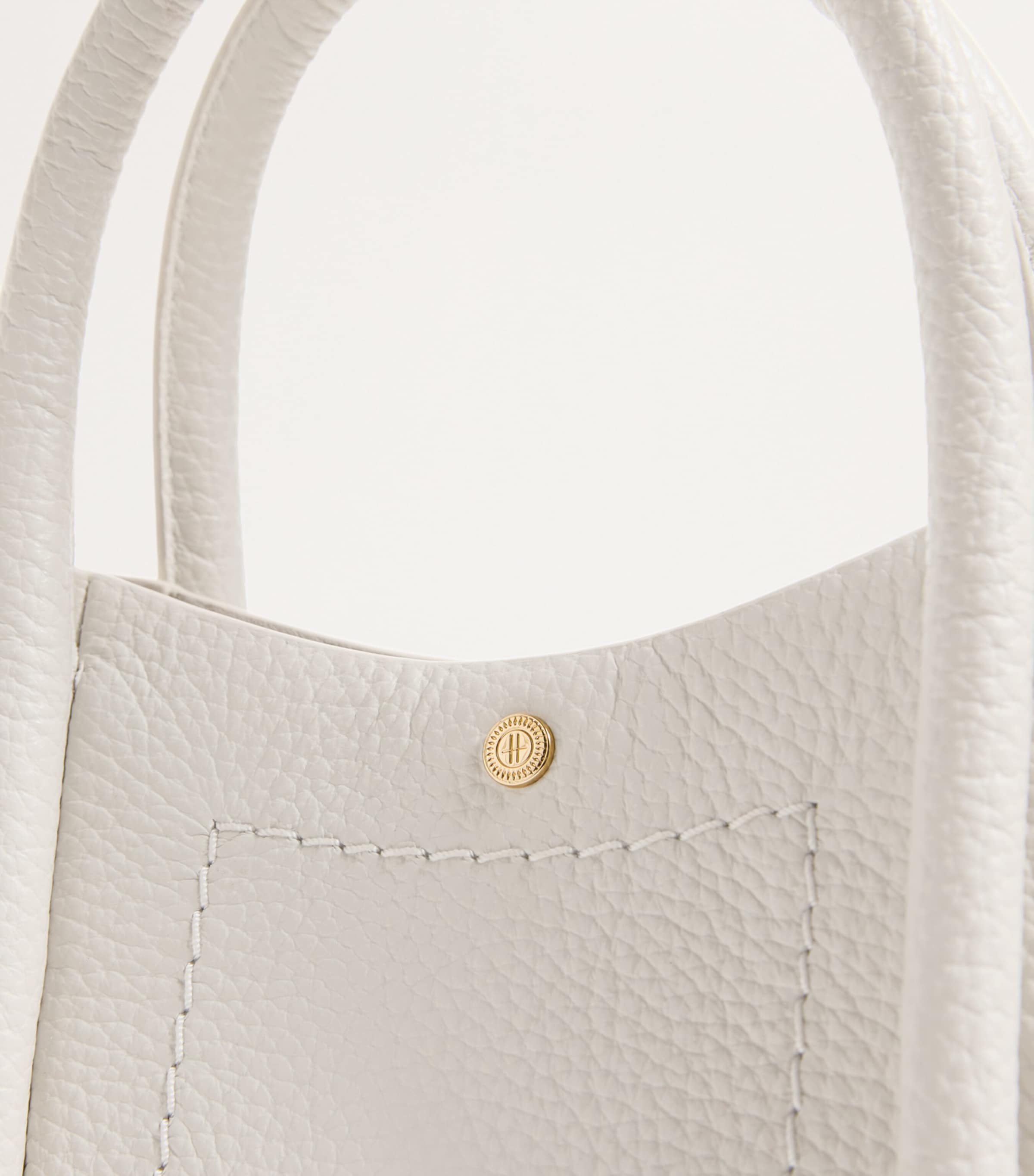 Harrods Grab Leather Rope Tote Bag Birch Image 6