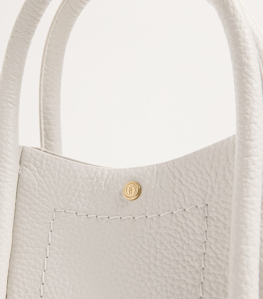 Harrods Grab Leather Rope Tote Bag Birch Image 6