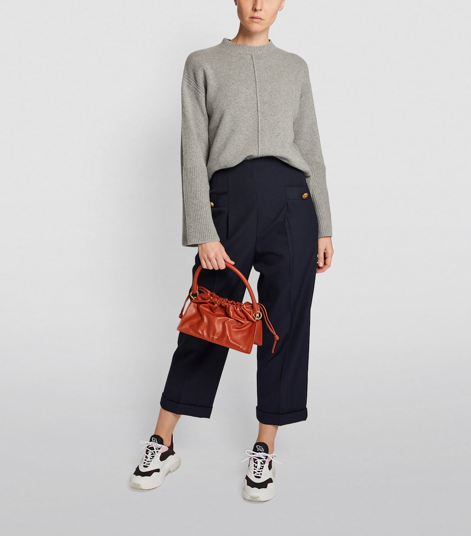 Wool-Blend Trousers NAVY BLUE Image 2