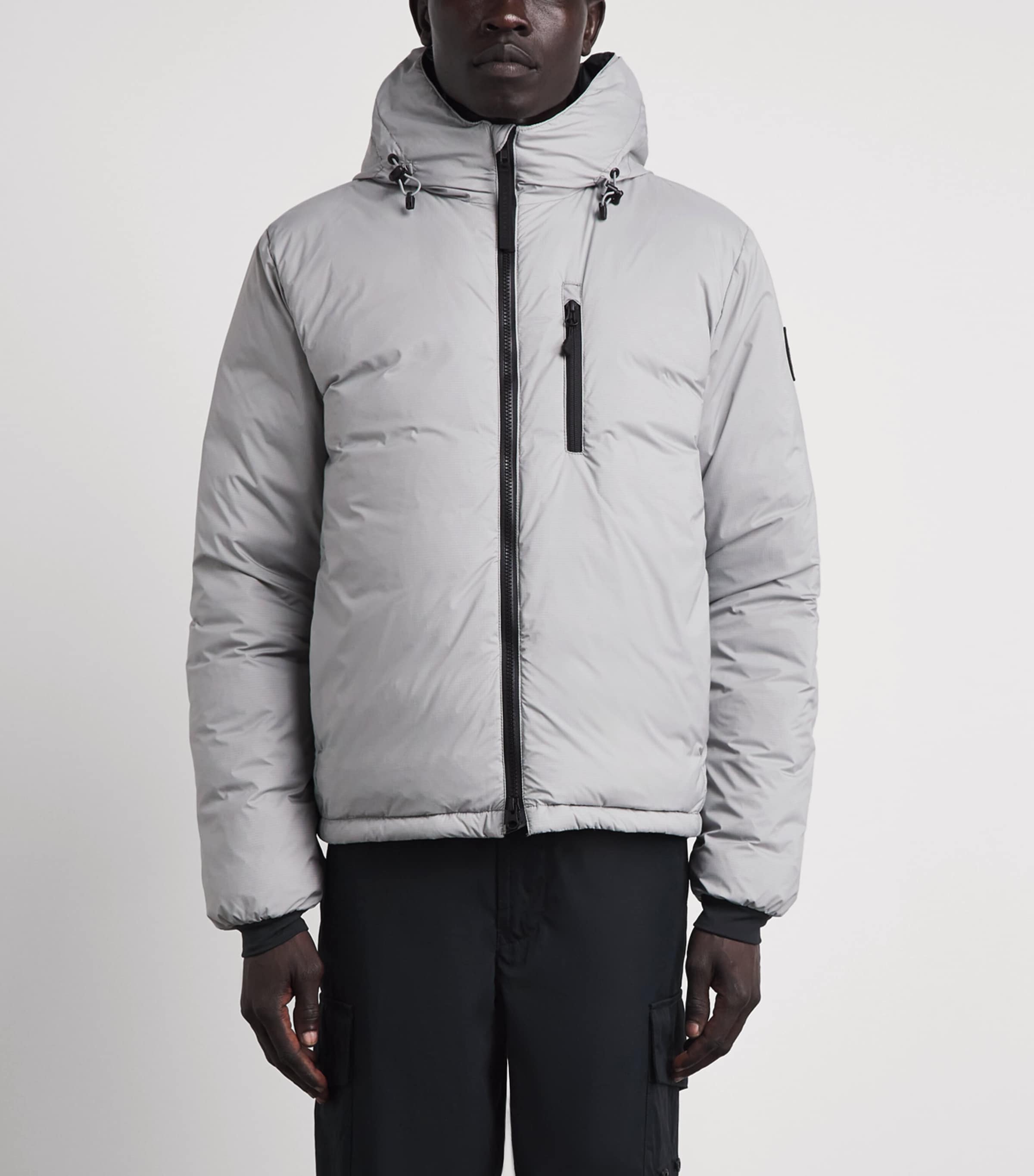 Canada Goose Mens Lodge Hooded Jacket Stratus Grey Image 4