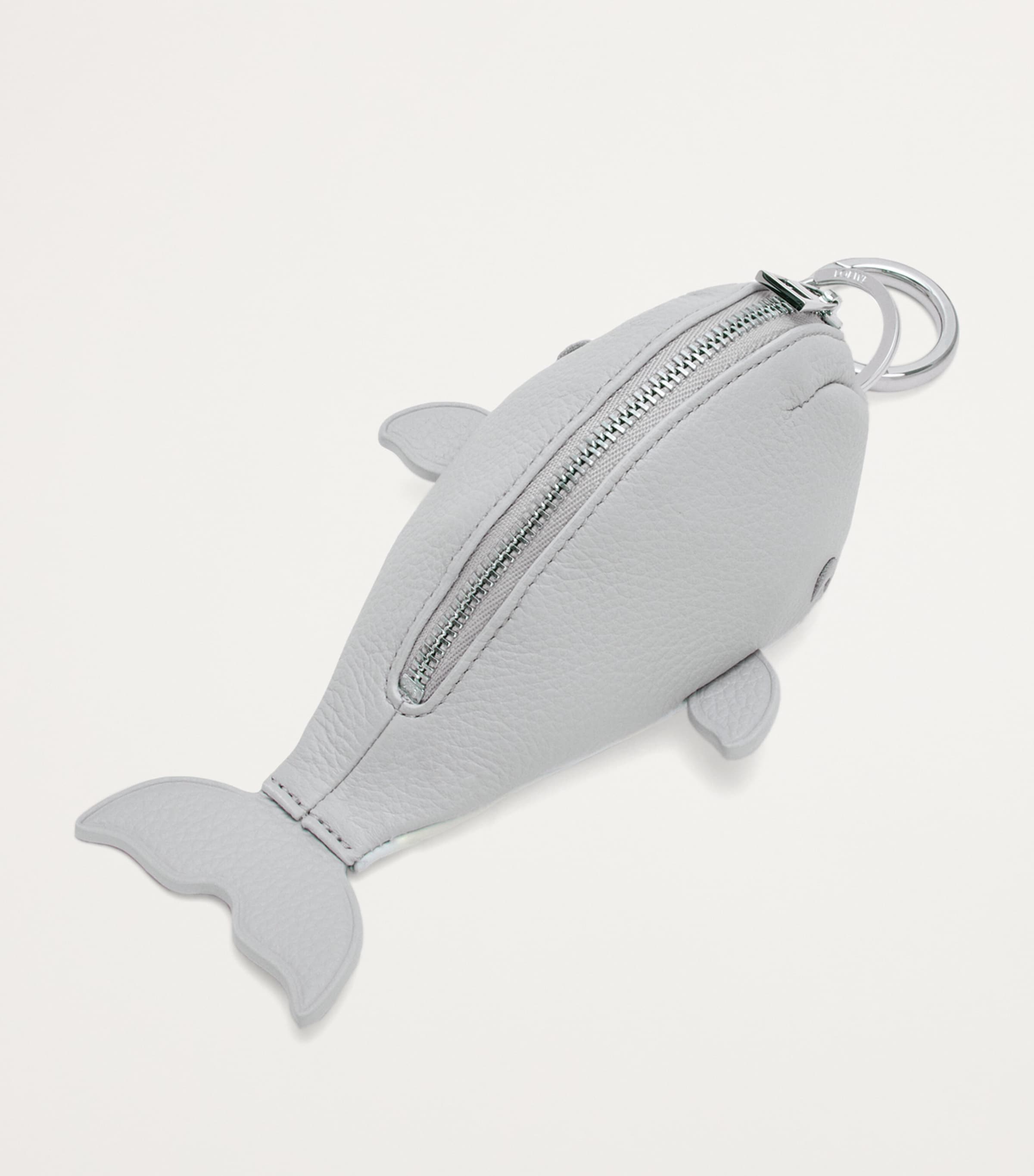 LOEWE Grey Leather Whale Bag Charm | Harrods UK