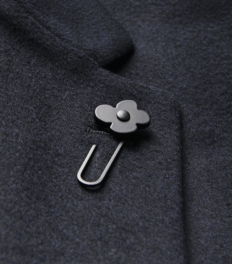 Virgin Wool Overcoat 850 NAVY Image 5