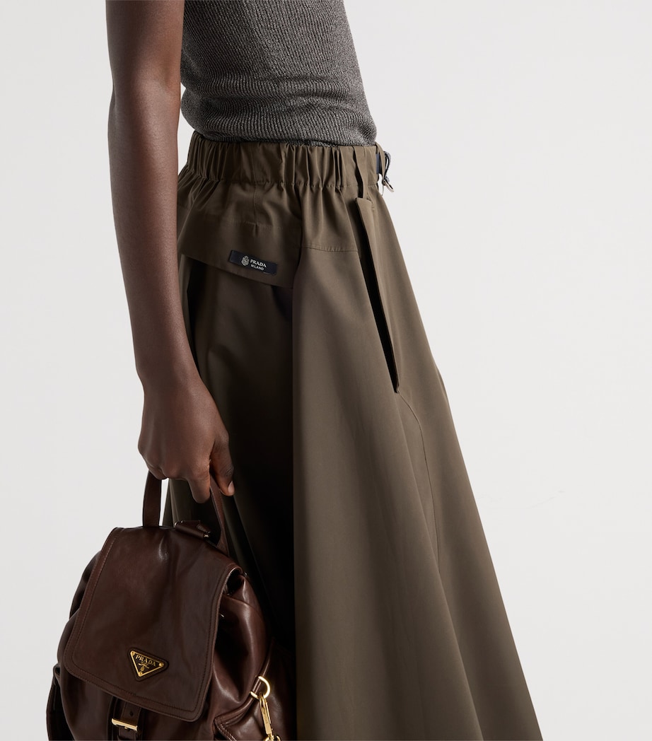 Technical Circle Midi Skirt F0334 Image 3