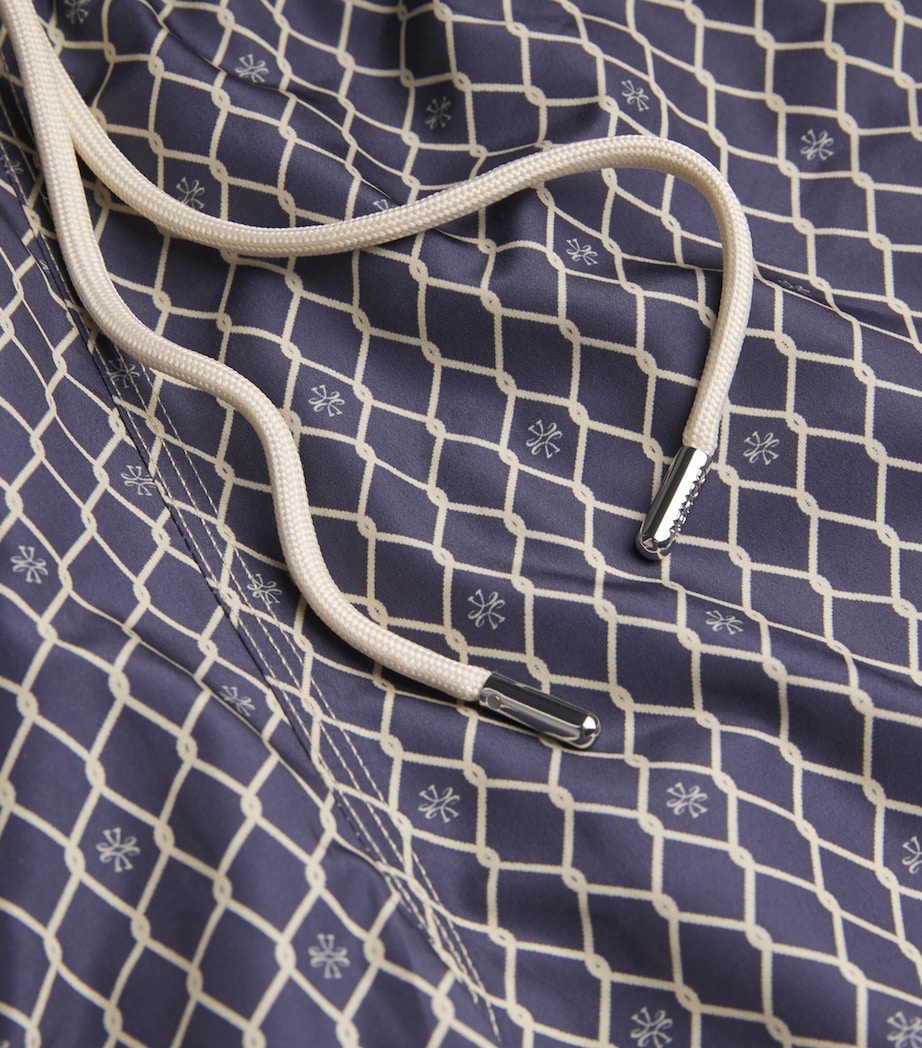 Diamond Print Bermuda Swim Shorts 0453S Image 5