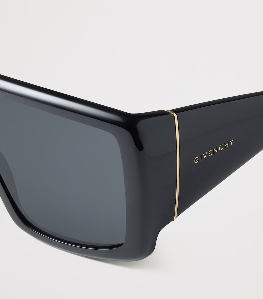 Acetate Square Sunglasses BLACK Image 5