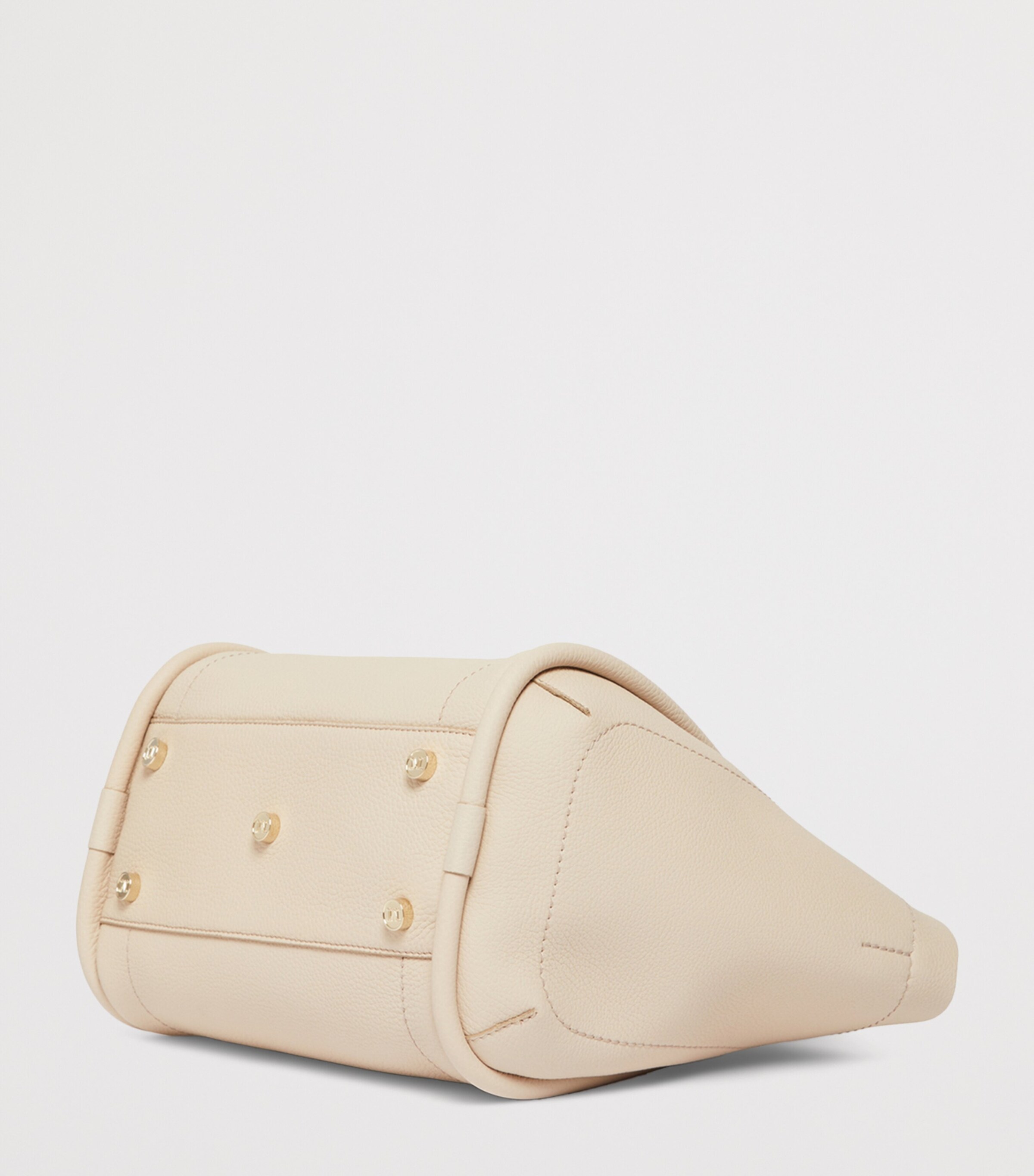 Max Mara Small Leather Marine Top-Handle Bag Ice Image 6