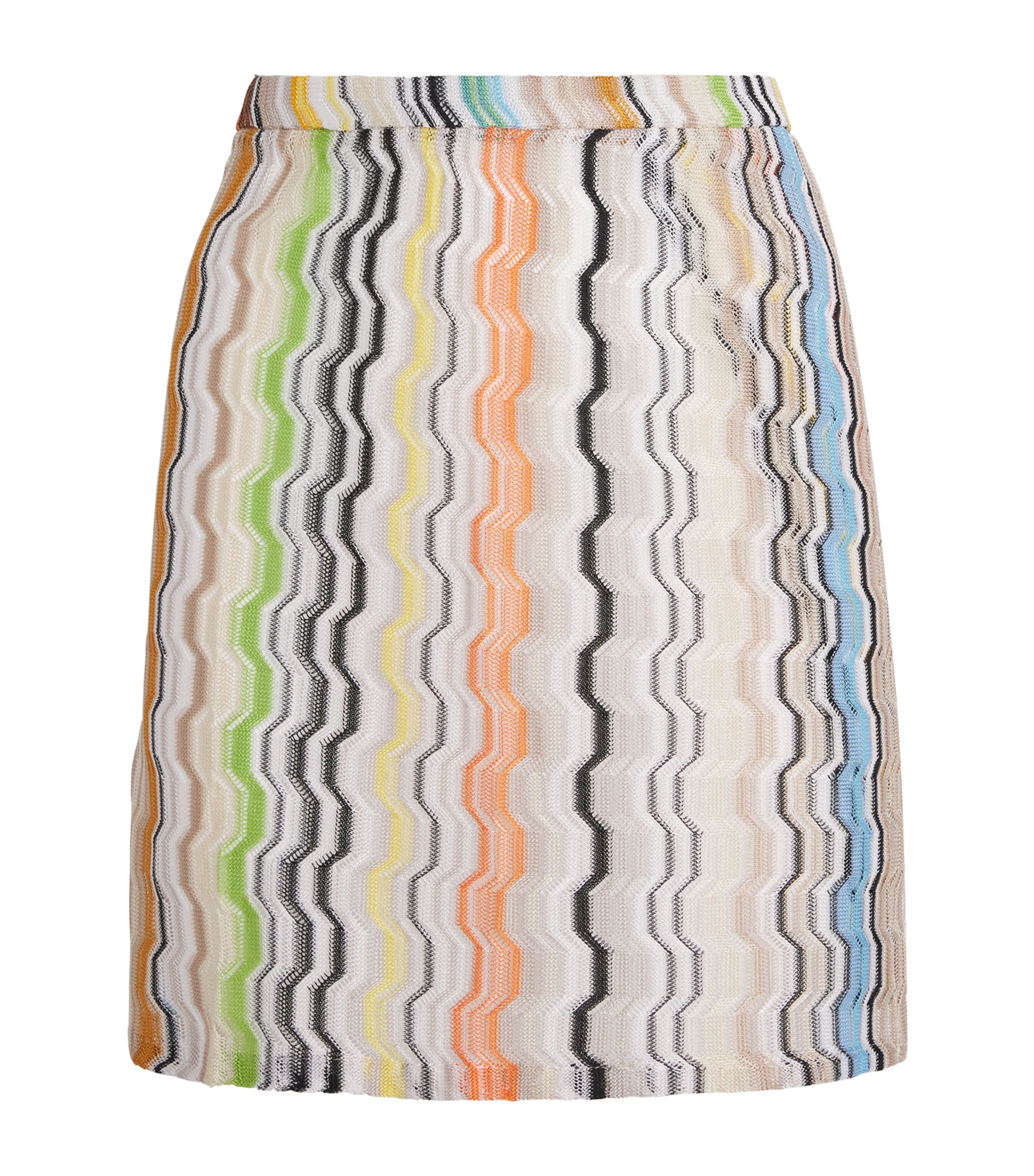 Missoni Womens Zigzag Mini Skirt Smsnp Multicolor Image 1