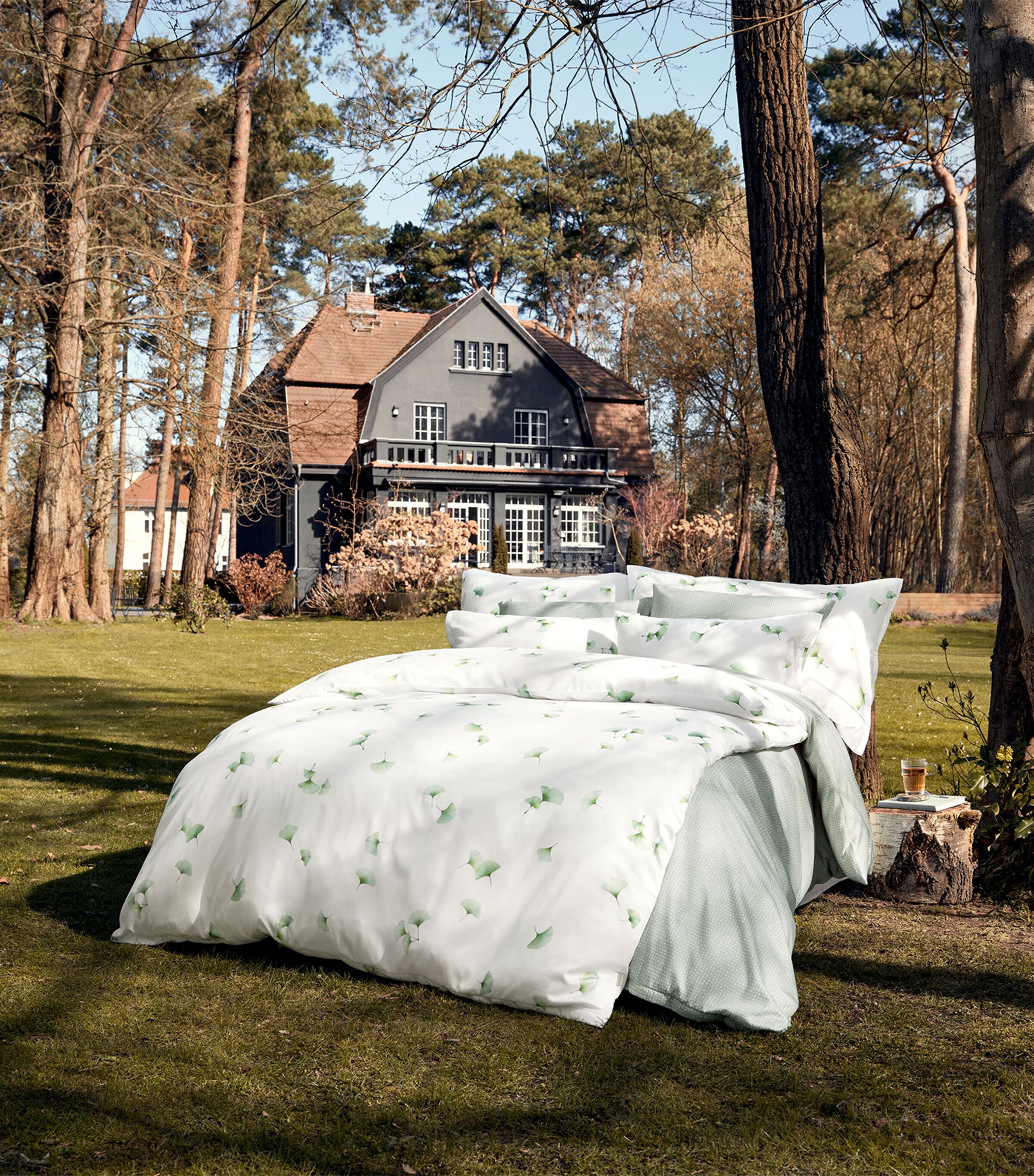 Cotton Aiko Super King Duvet Cover (260cm x 220cm) BLANC Image 2