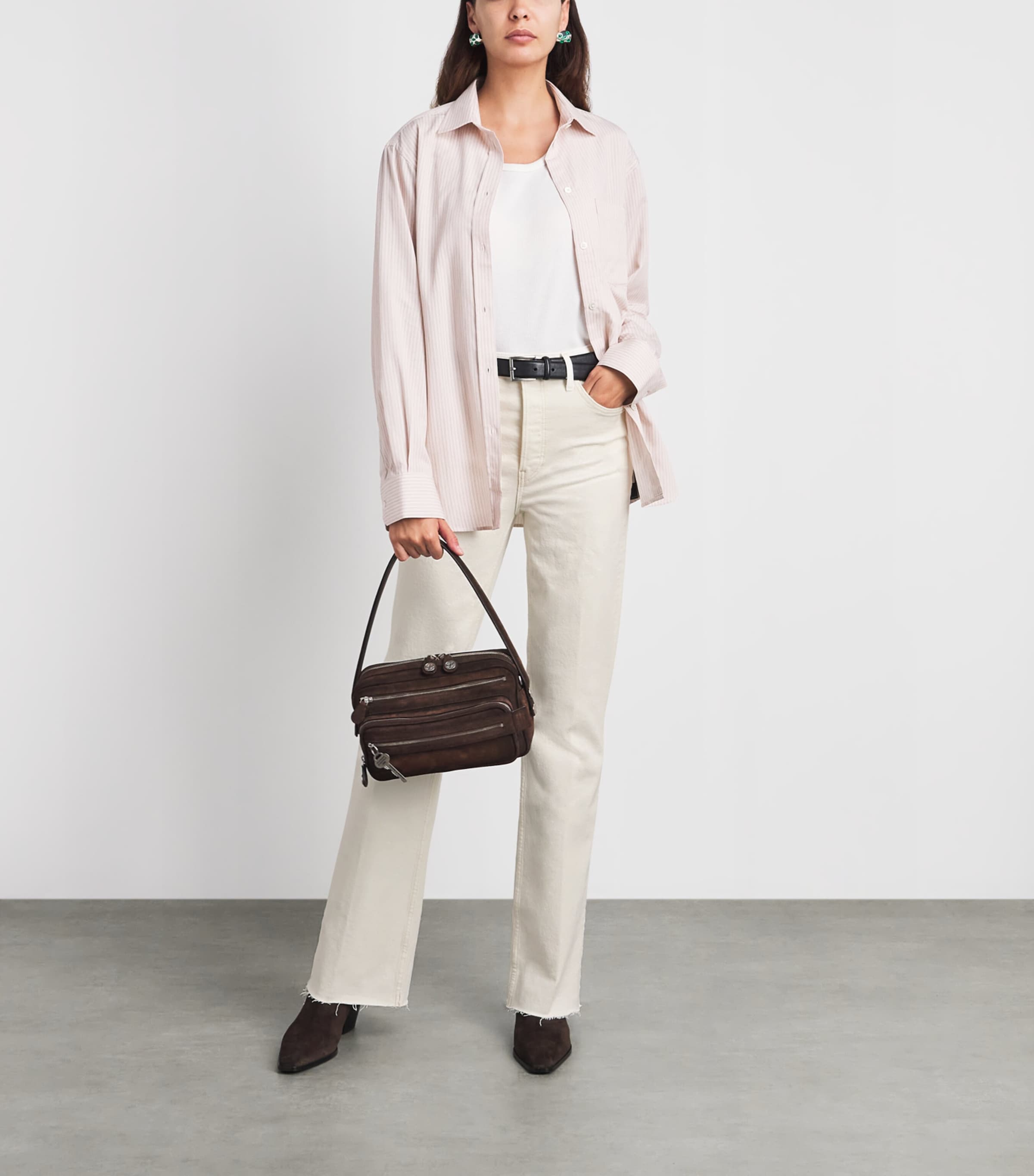 Re-Done Womens '70s High-Rise Bootcut Jeans Crema Image 2
