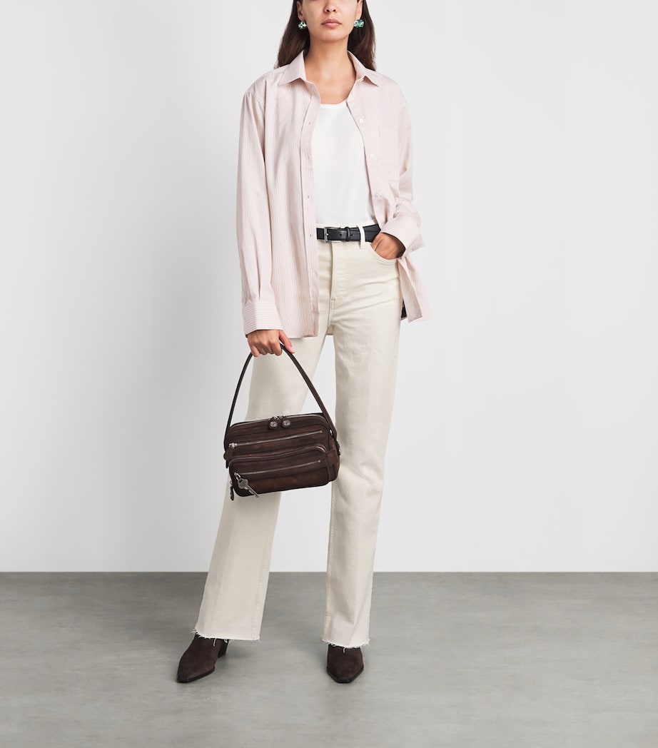 Re-Done Womens '70s High-Rise Bootcut Jeans Crema Image 2