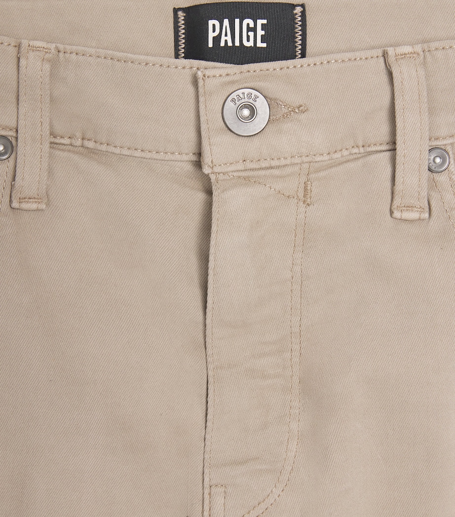 PAIGE Mens Federal Slim Jeans Toasted Almond Image 6