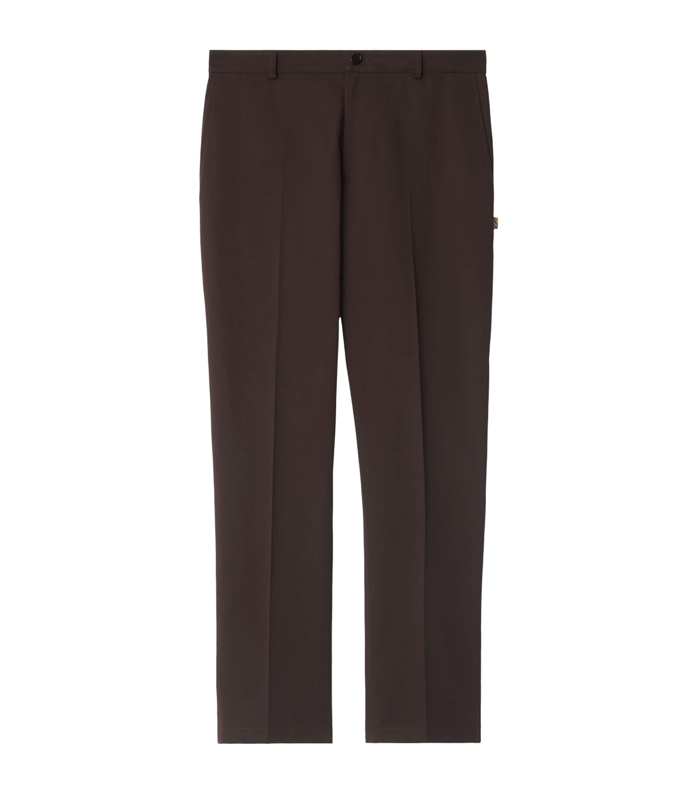 Cotton Twill Slim Chinos CLOVE BROWN Image 1