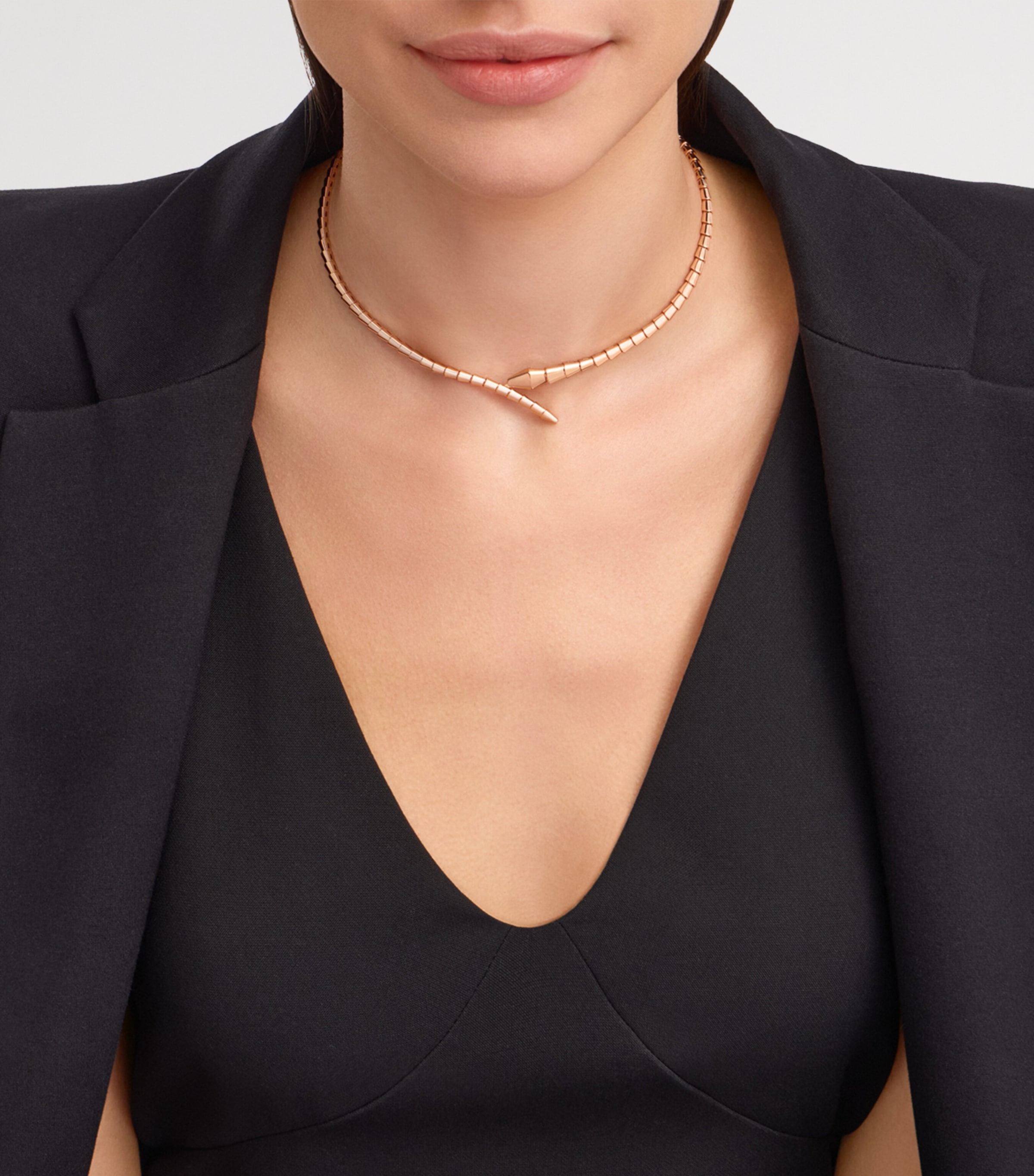 Rose Gold Serpenti Viper Necklace GOLD Image 2