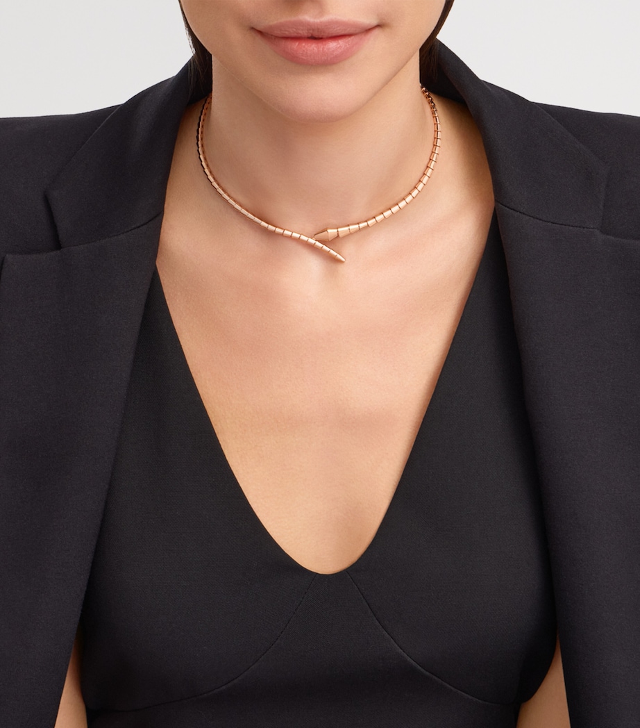 Rose Gold Serpenti Viper Necklace GOLD Image 2