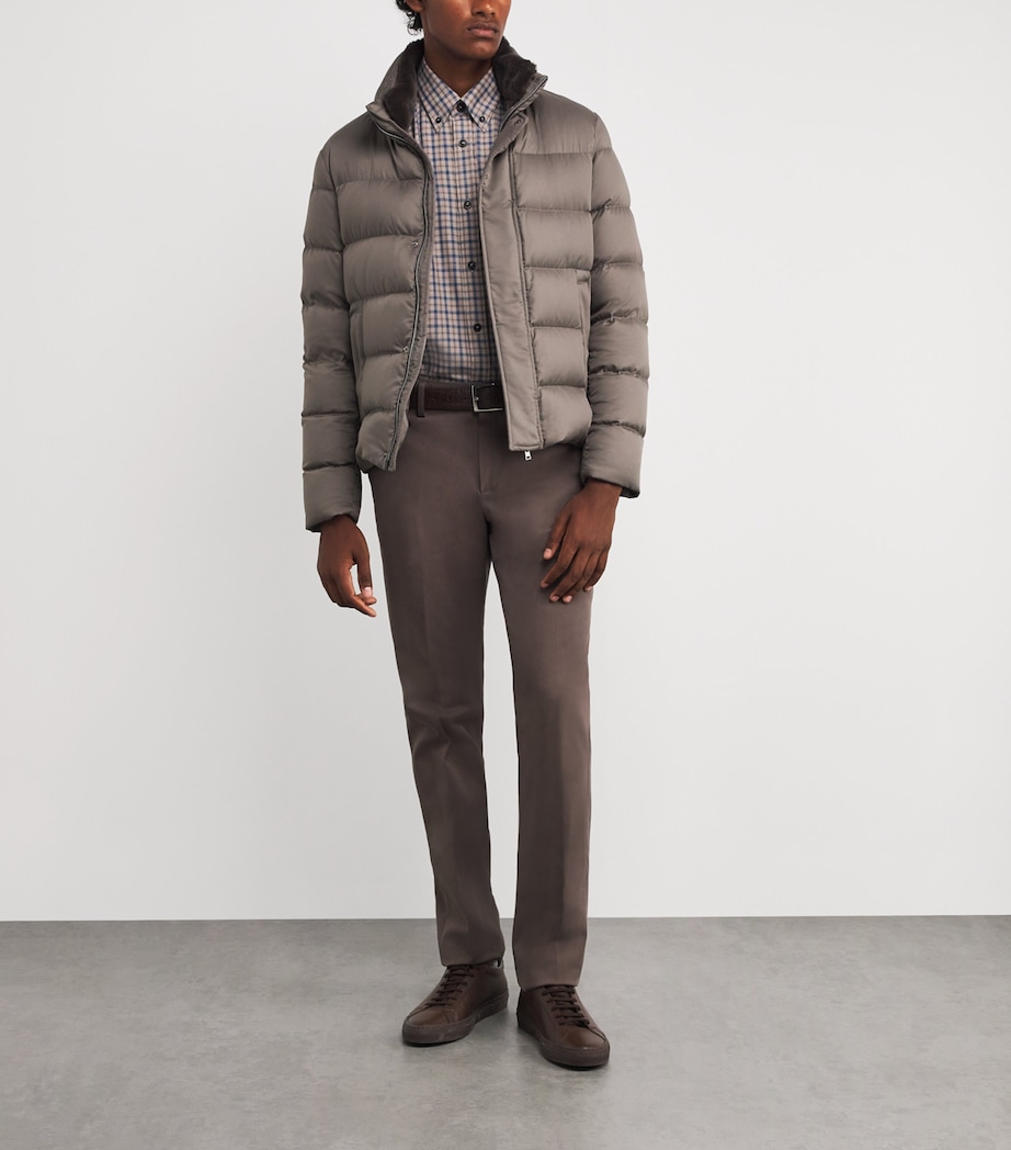 Cotton Check Shirt DOVE Image 2