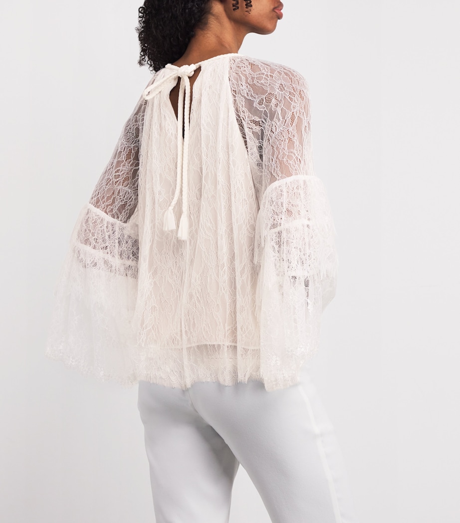 Lace Delia Top A127 OFF WHITE Image 4