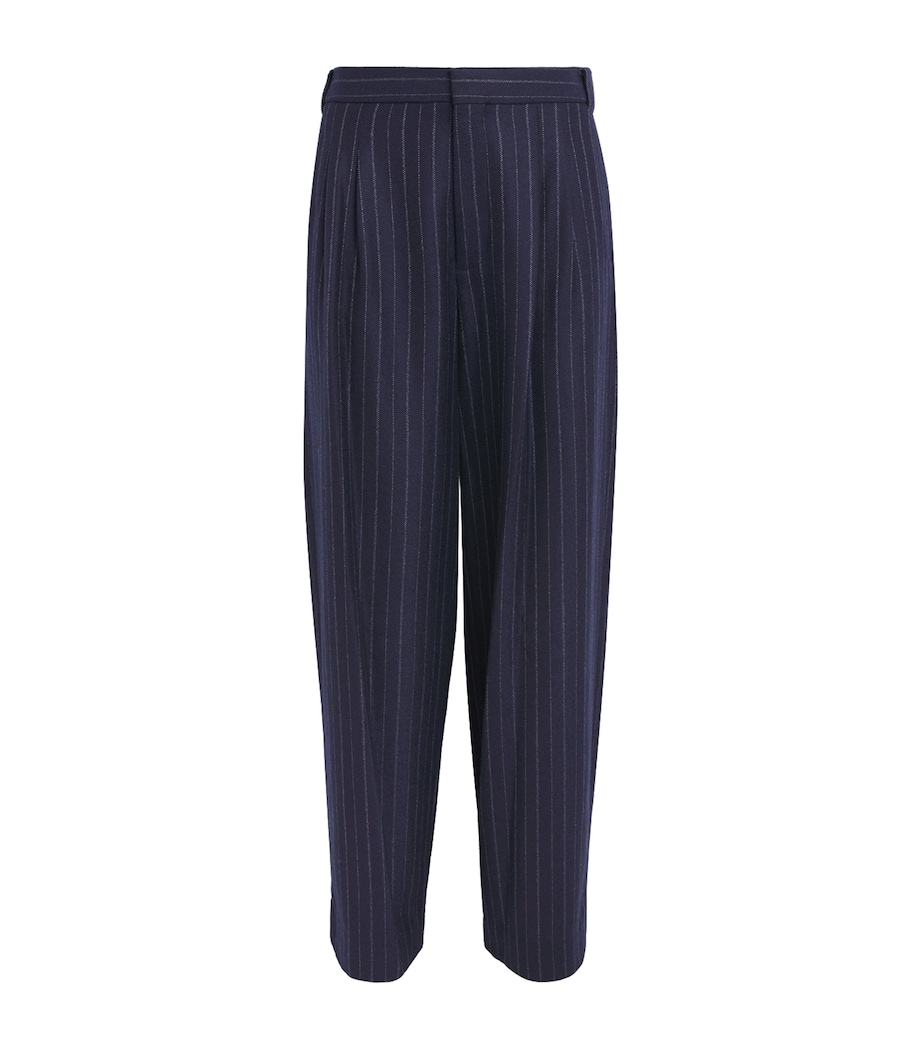 Rag & Bone Womens Wool-Blend Lawrence Trousers Nvymt Image 1