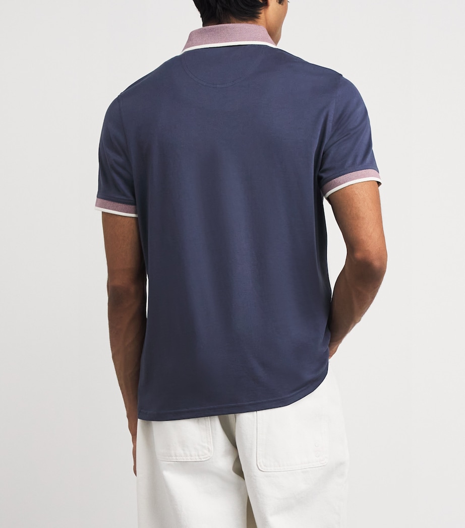 Barbour Mens Cotton Cornsay Polo Shirt Washed Image 5