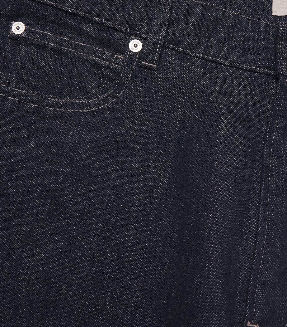 Cotton-Wool Slim Jeans B80 - BLUE - NIGHT Image 5