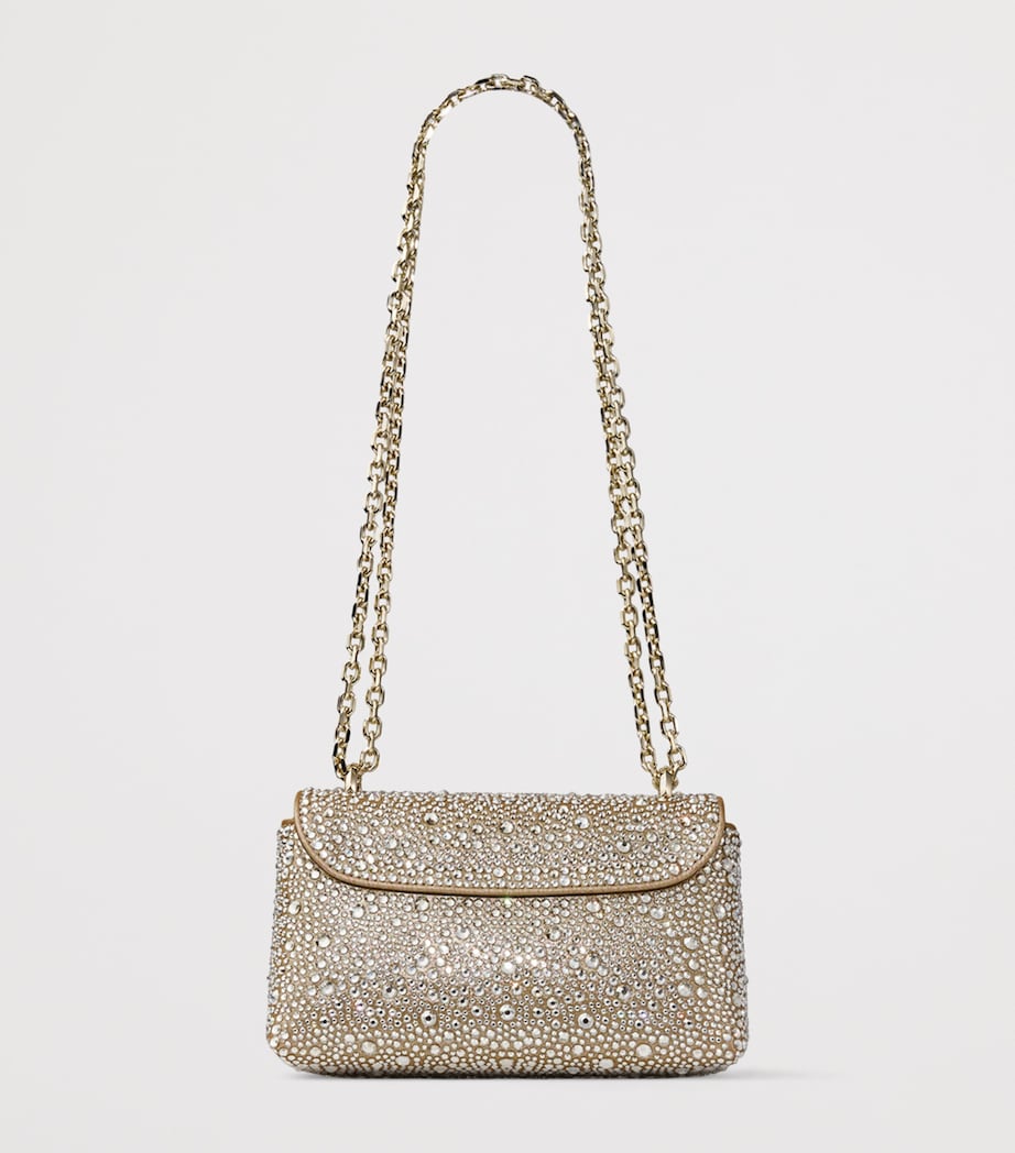 Crystal-Embellished Curve Cross-Body Bag GOLD/CRYSTAL/SHINY G Image 4