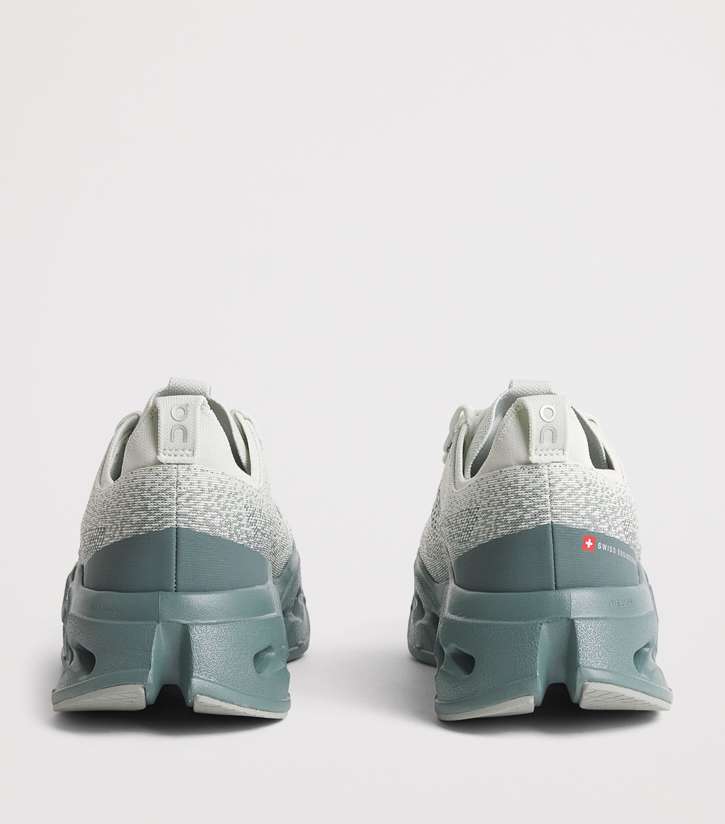 On Mens Cloudsurfer Max Trainers Iceberg | Olive Image 5