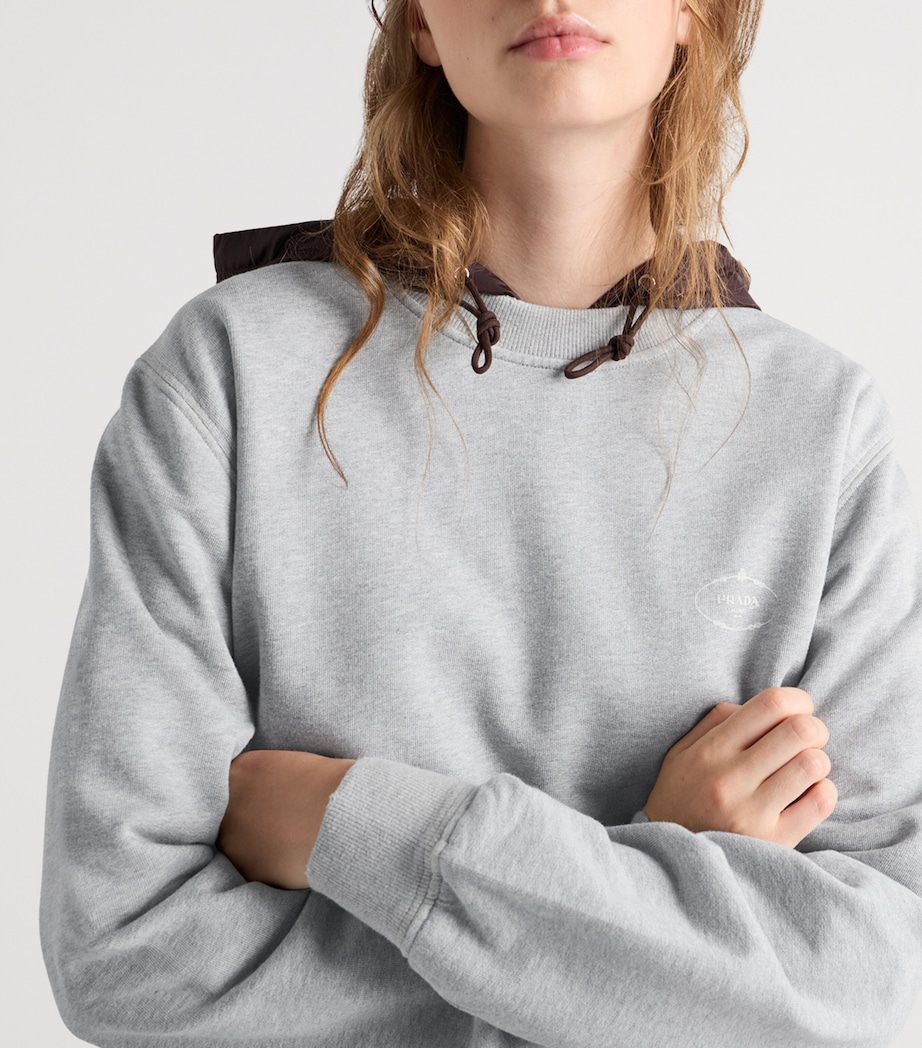 Cotton Logo Sweatshirt F0684 Image 6