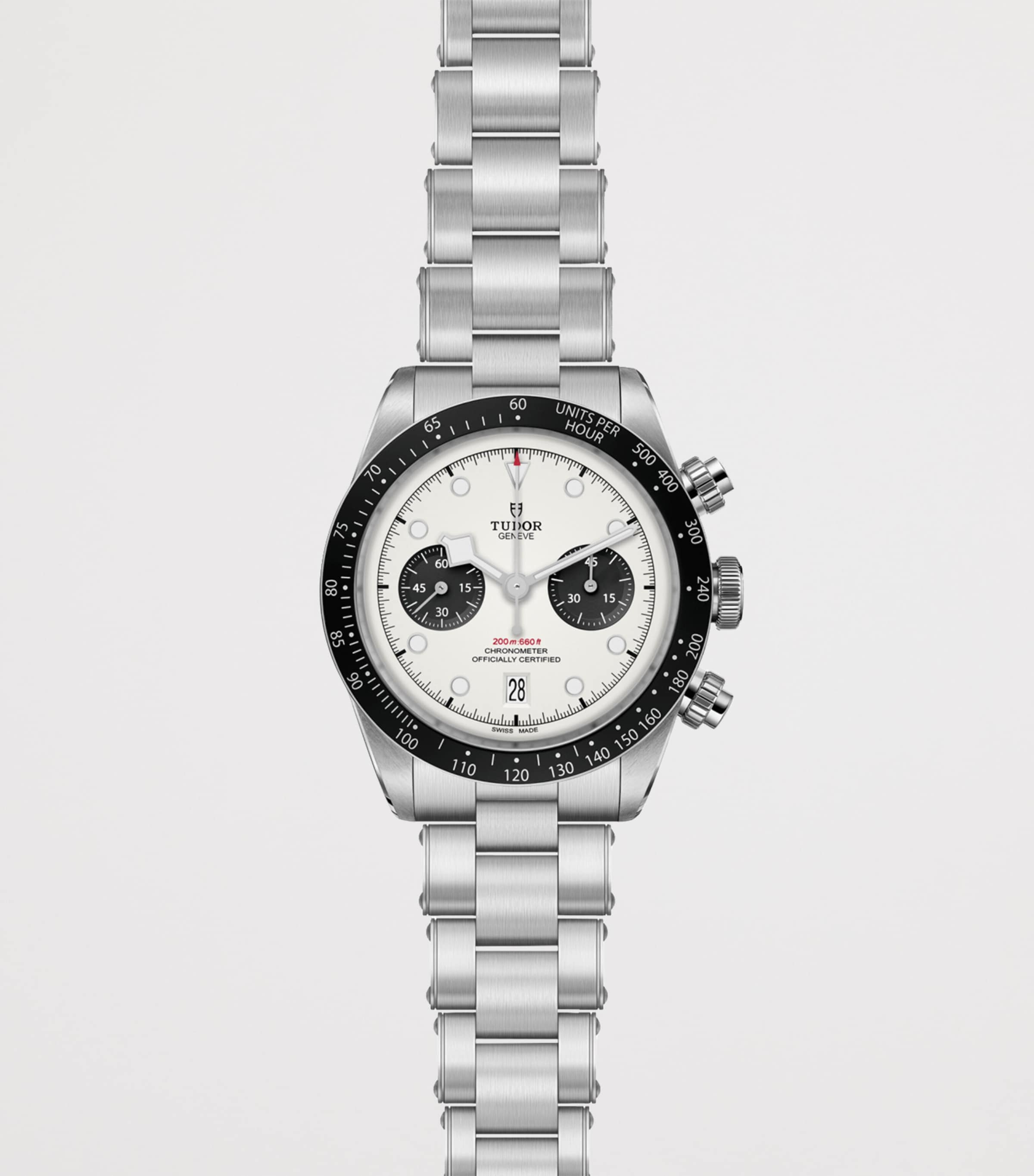 TUDOR Black Bay Chrono Stainless Steel Watch 41mm White Image 2
