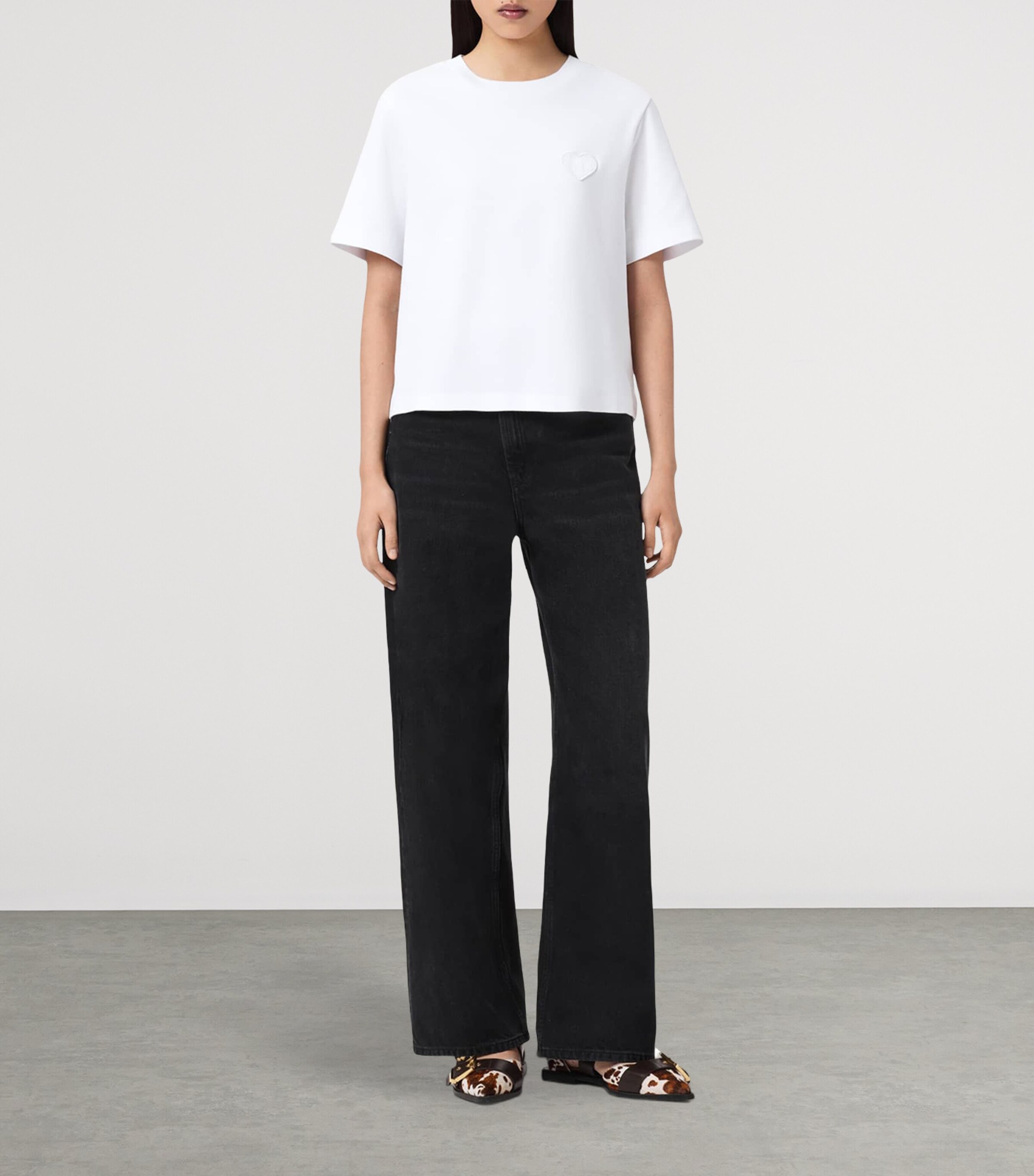 AllSaints Womens Organic Cotton Lover Lisa T-Shirt White Image 2