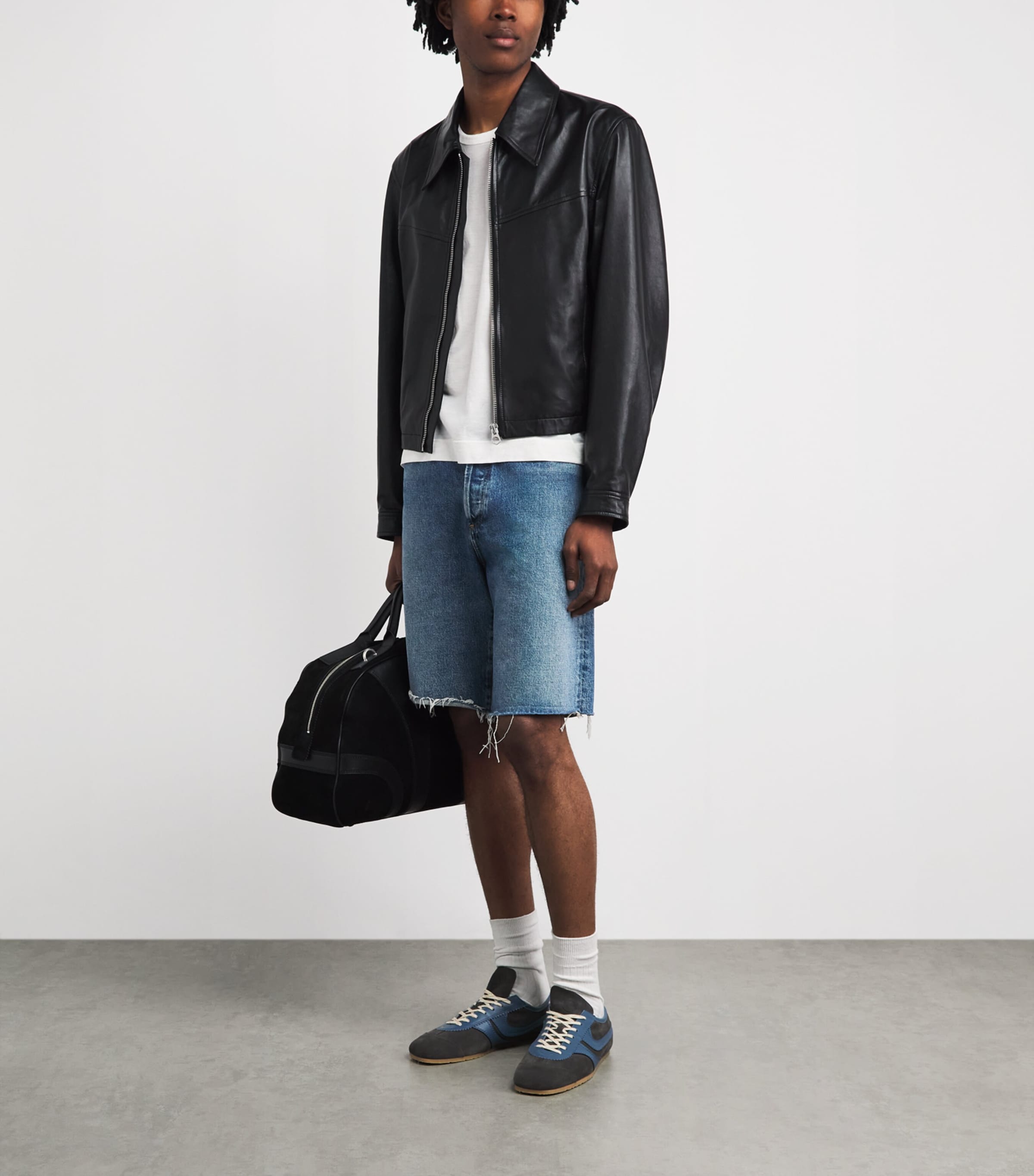 AGOLDE Mens Denim Anson Shorts Guide Worn Md Rang Image 2