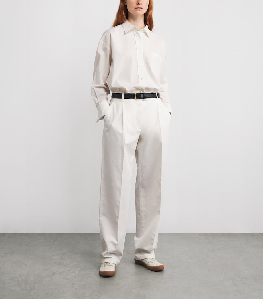 Ment Cotton Shirt WHITE Image 2