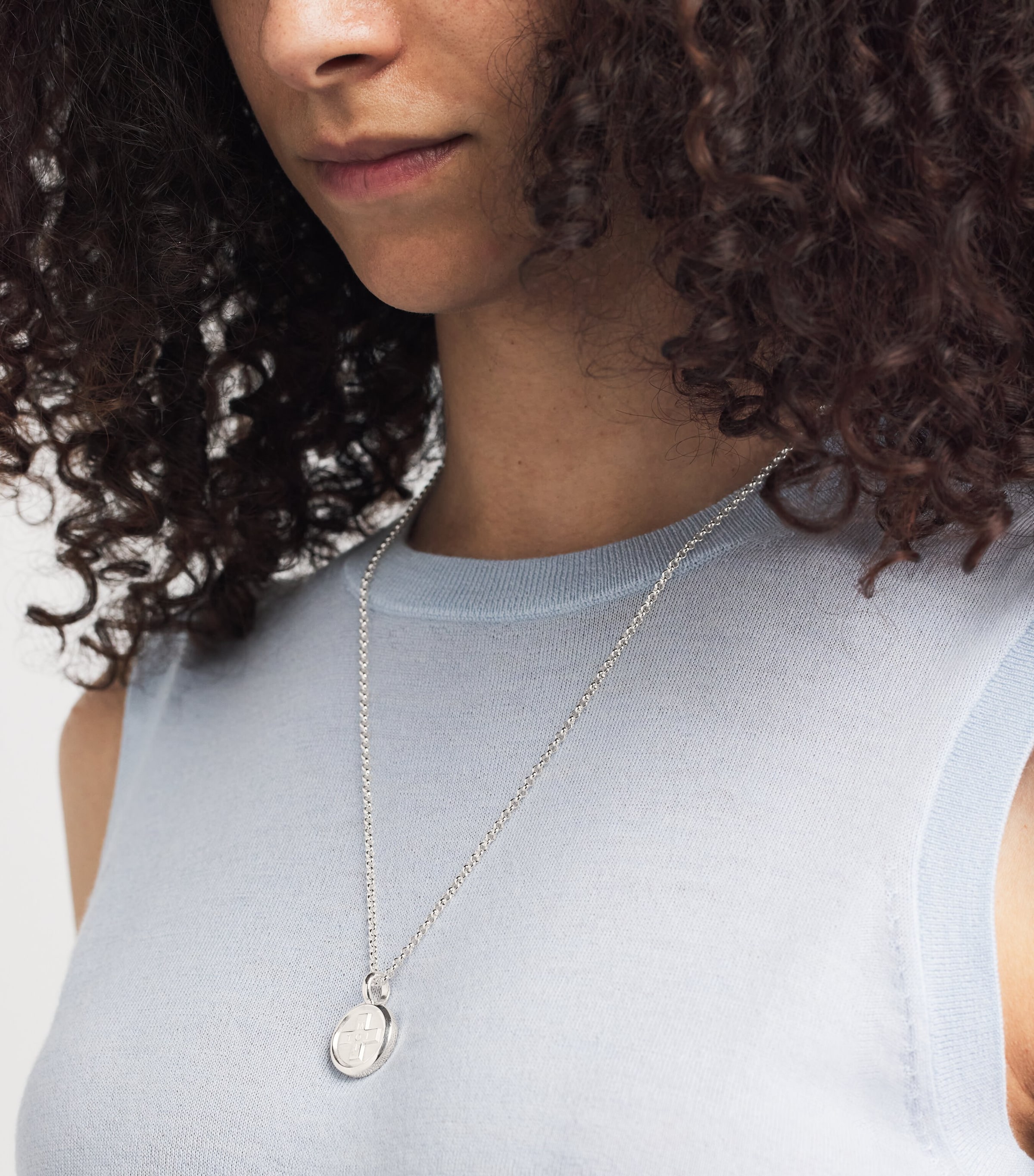 TILLY SVEAAS Sterling Silver Moi + Toi Necklace Silver Image 4