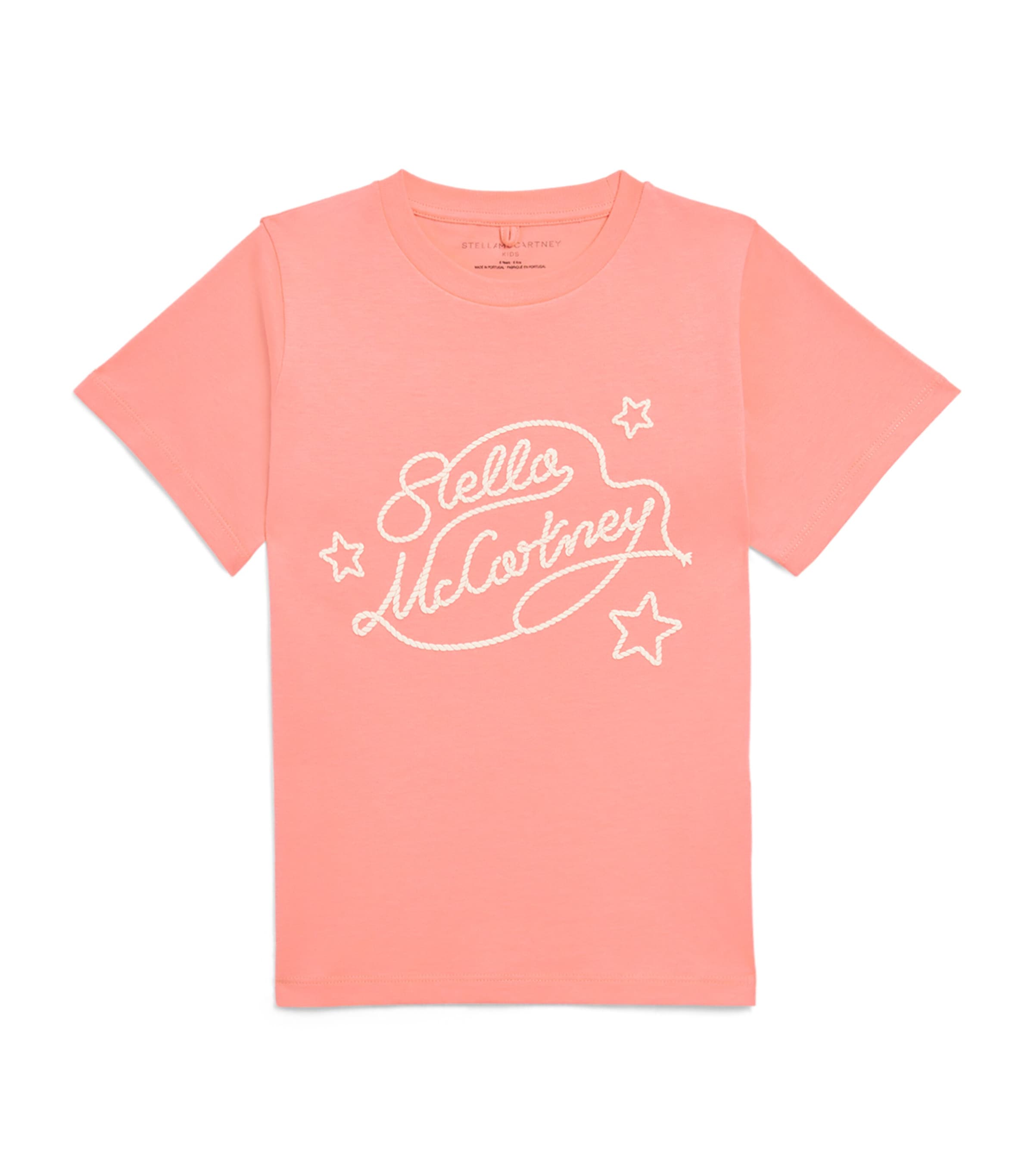 Stella McCartney Kids Cotton Lasso T-Shirt (3-14 Years) Rosa Antico Image 1