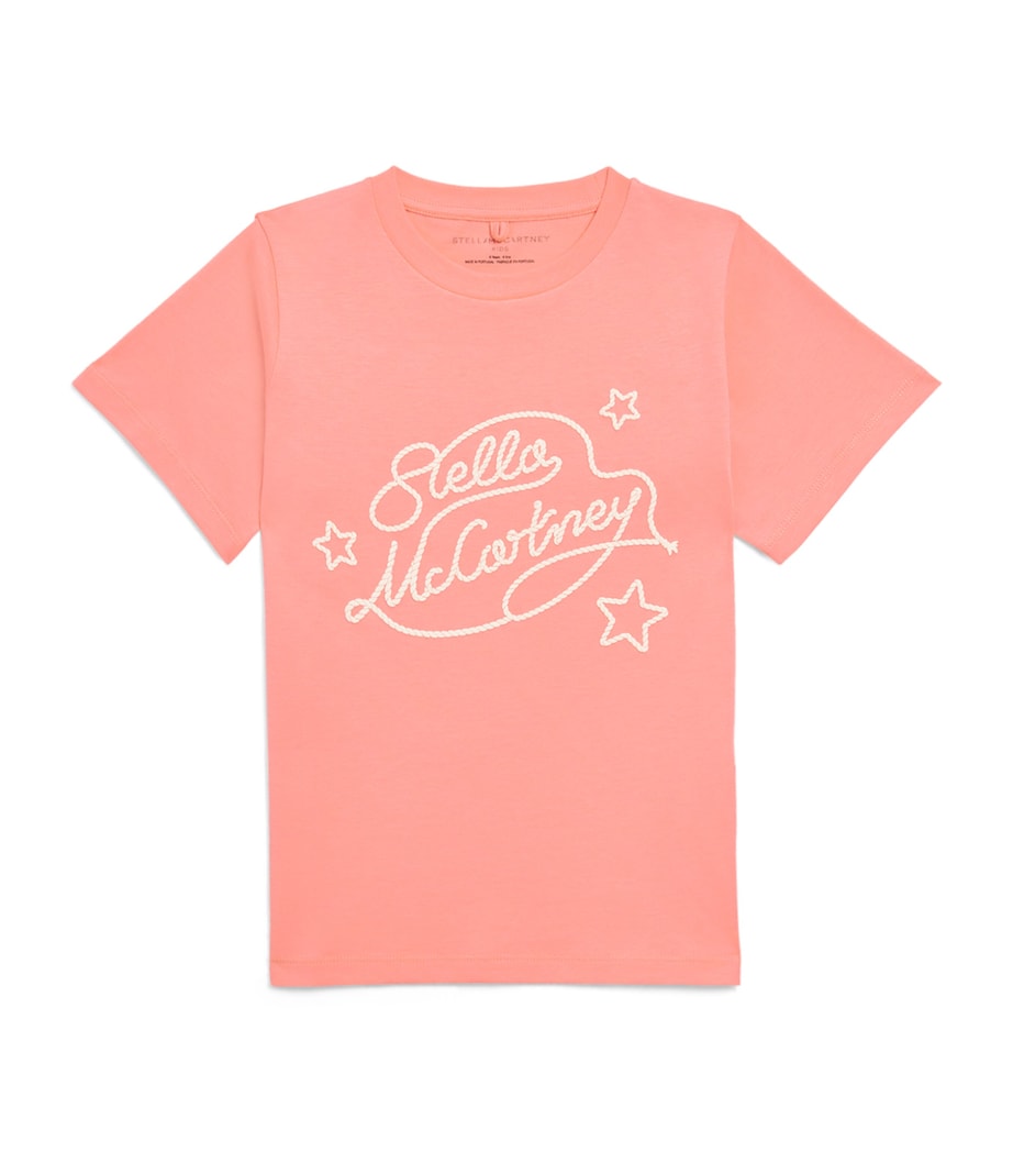 Stella McCartney Kids Cotton Lasso T-Shirt (3-14 Years) Rosa Antico Image 1