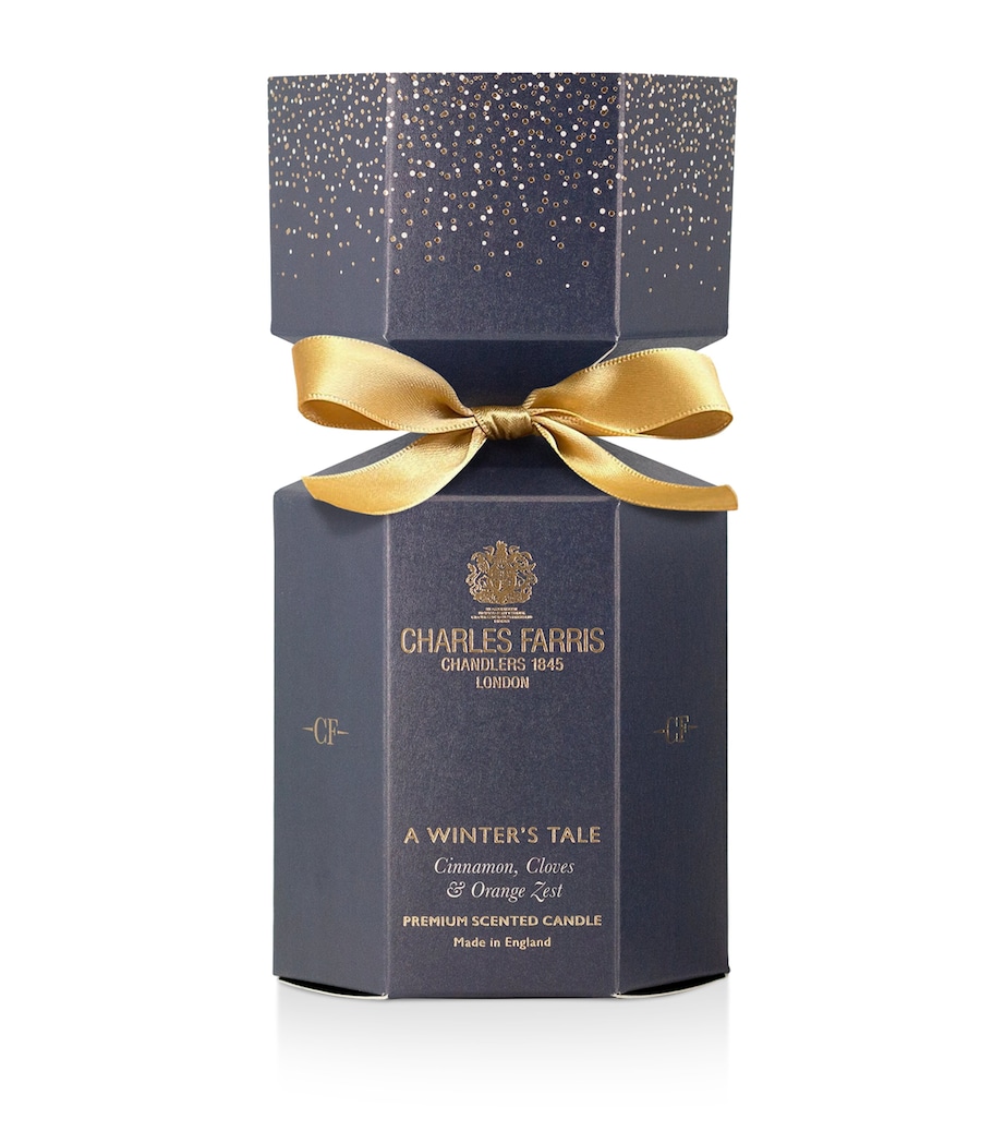 Winter's Tale Cracker Candle (185g) BLUE Image 3