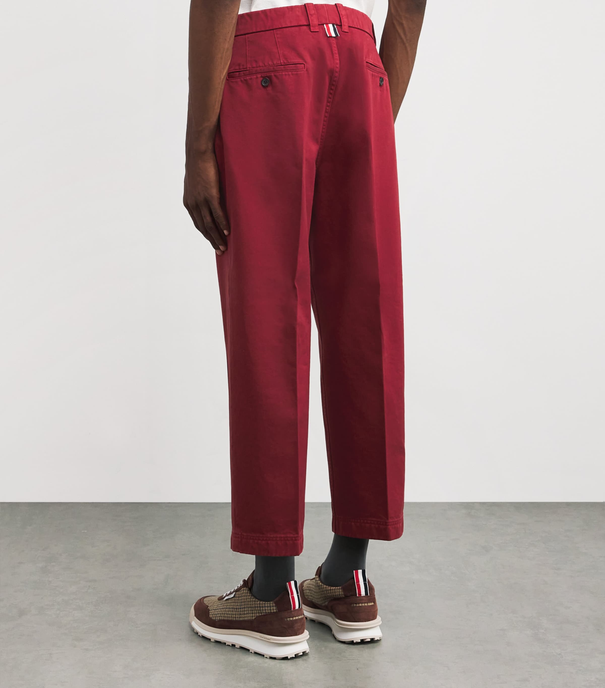 Cotton Chinos BURGUNDY Image 4