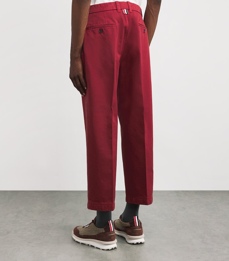 Cotton Chinos BURGUNDY Image 4