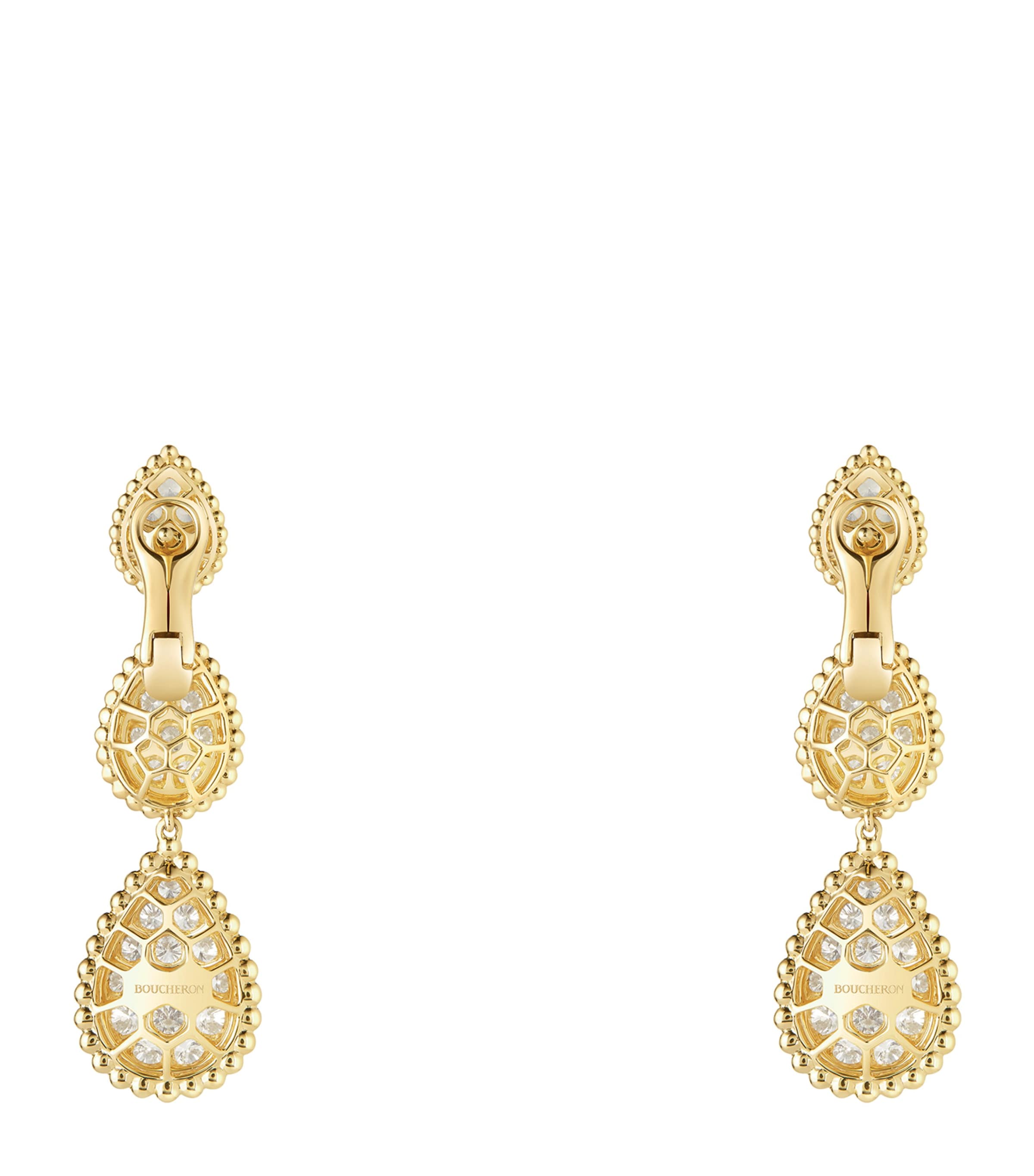 Yellow Gold Serpent Bohème Pendant Earrings GOLD Image 3