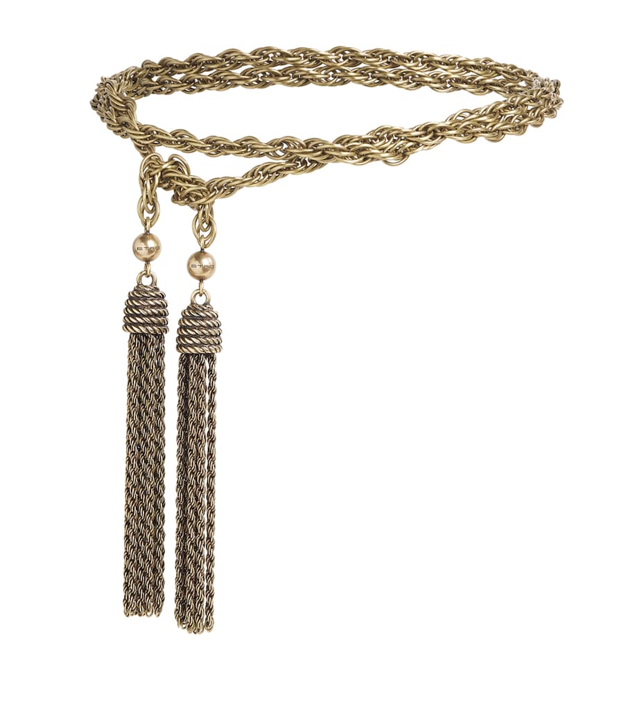 Etro Metal Tasselled Belt Brass Image 1