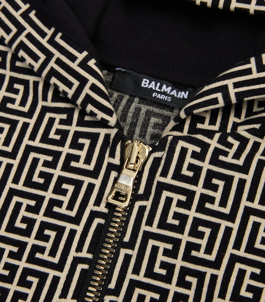 Pattern Print Sweatshirt (4-14 Years) 106NECREAM-/BLACK Image 2