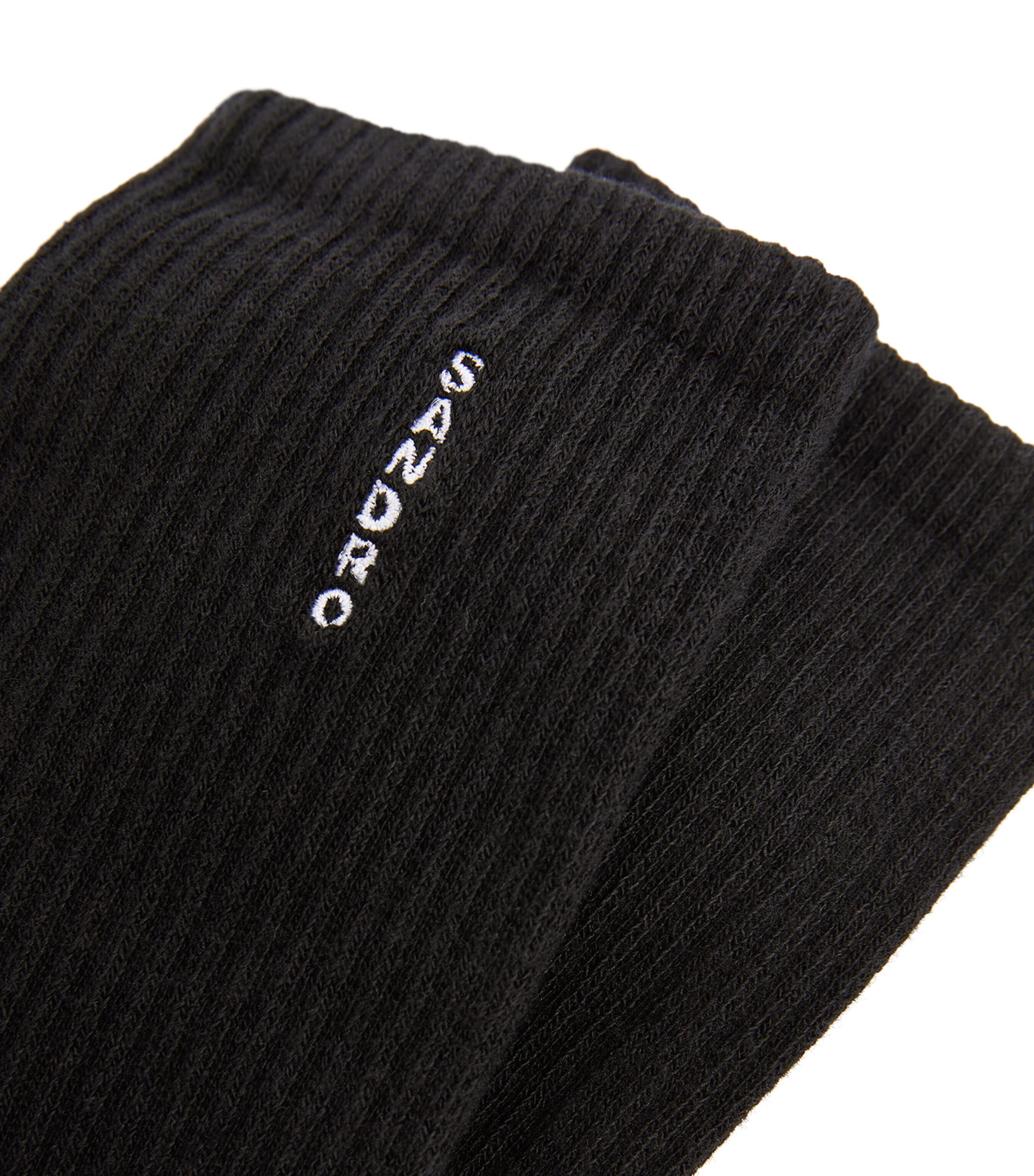 Vertical Logo Socks BLACK Image 2