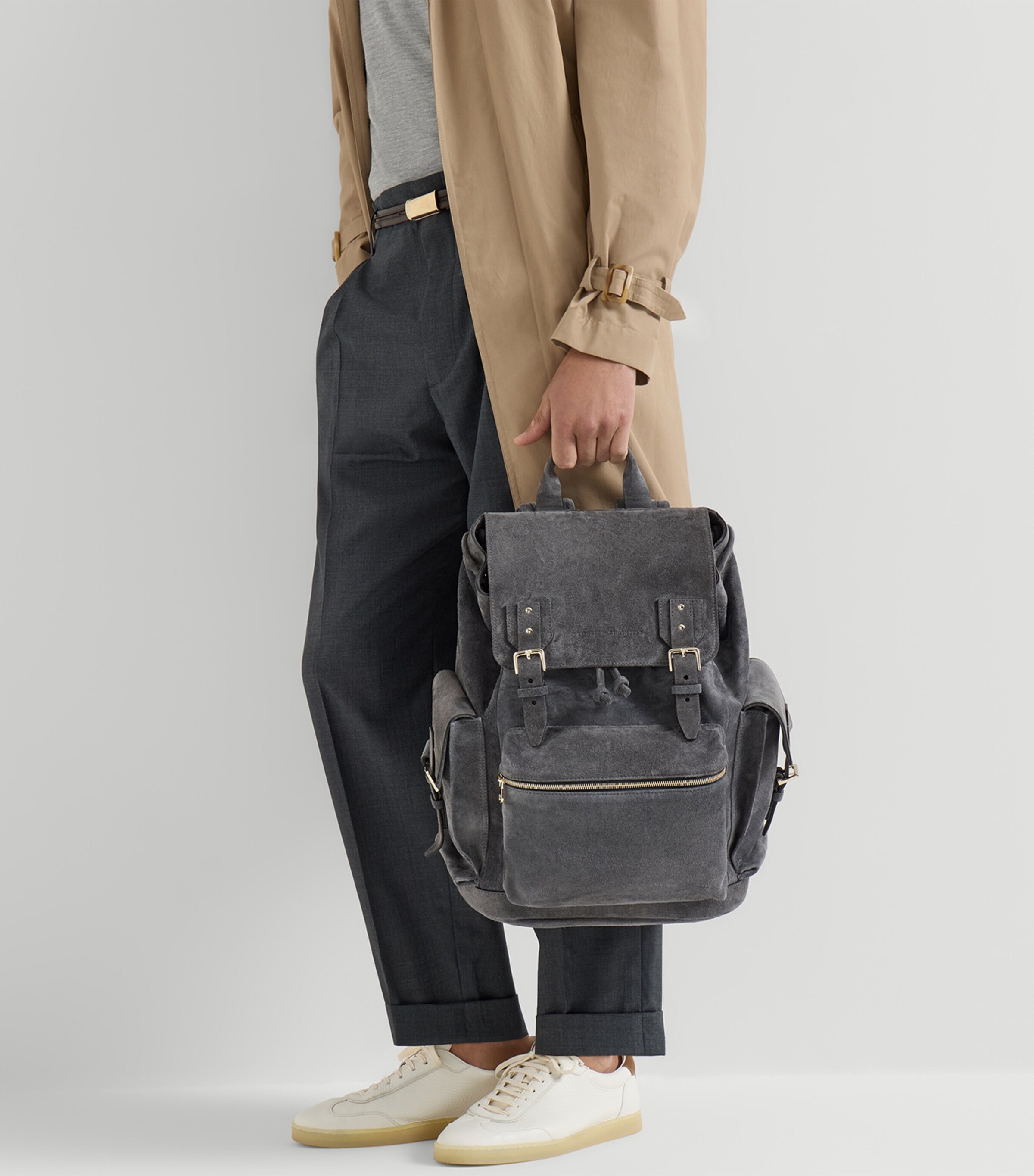 Brunello Cucinelli Suede City Backpack Image 5